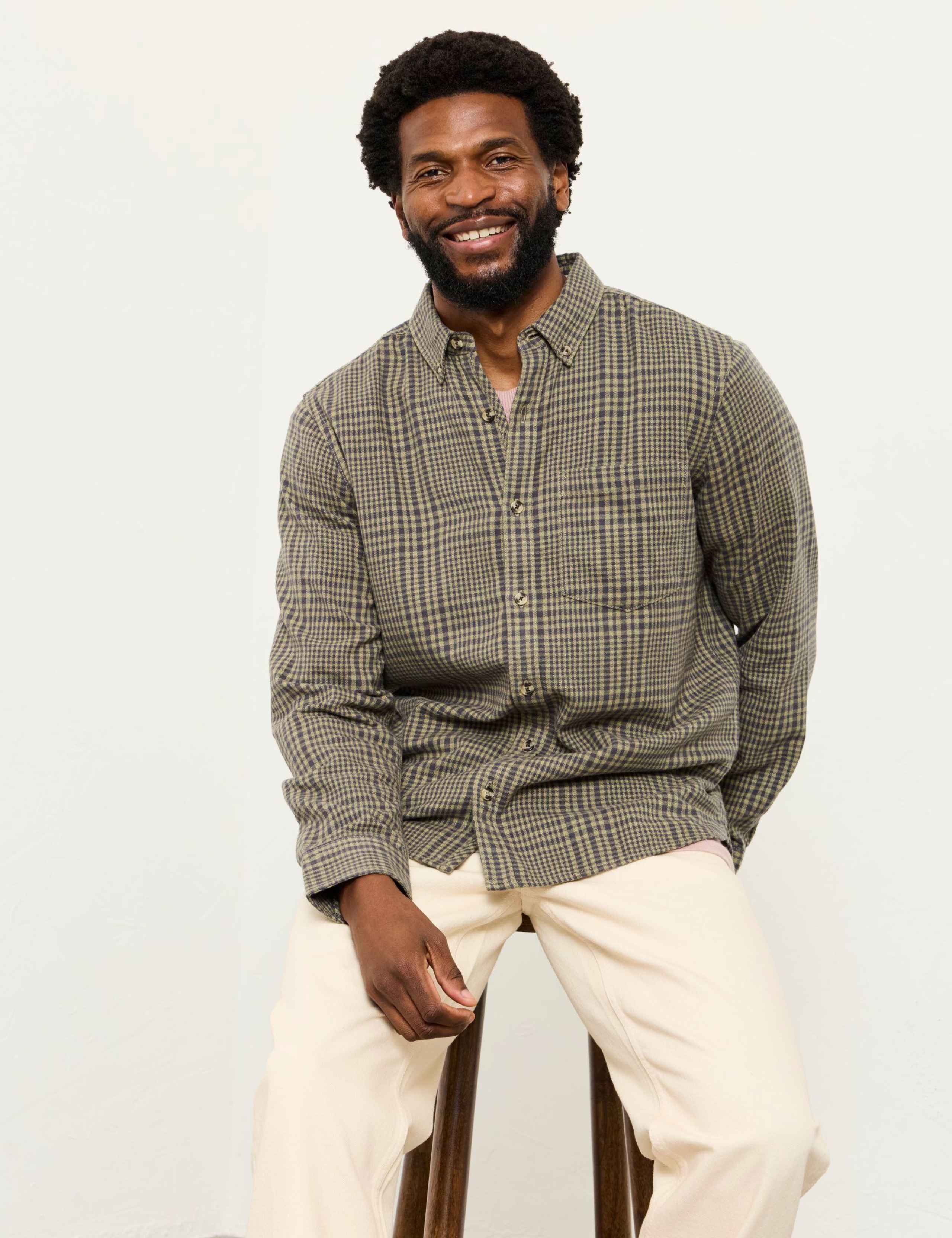 Regular Fit Pure Cotton Checked Oxford Shirt 8 of 8