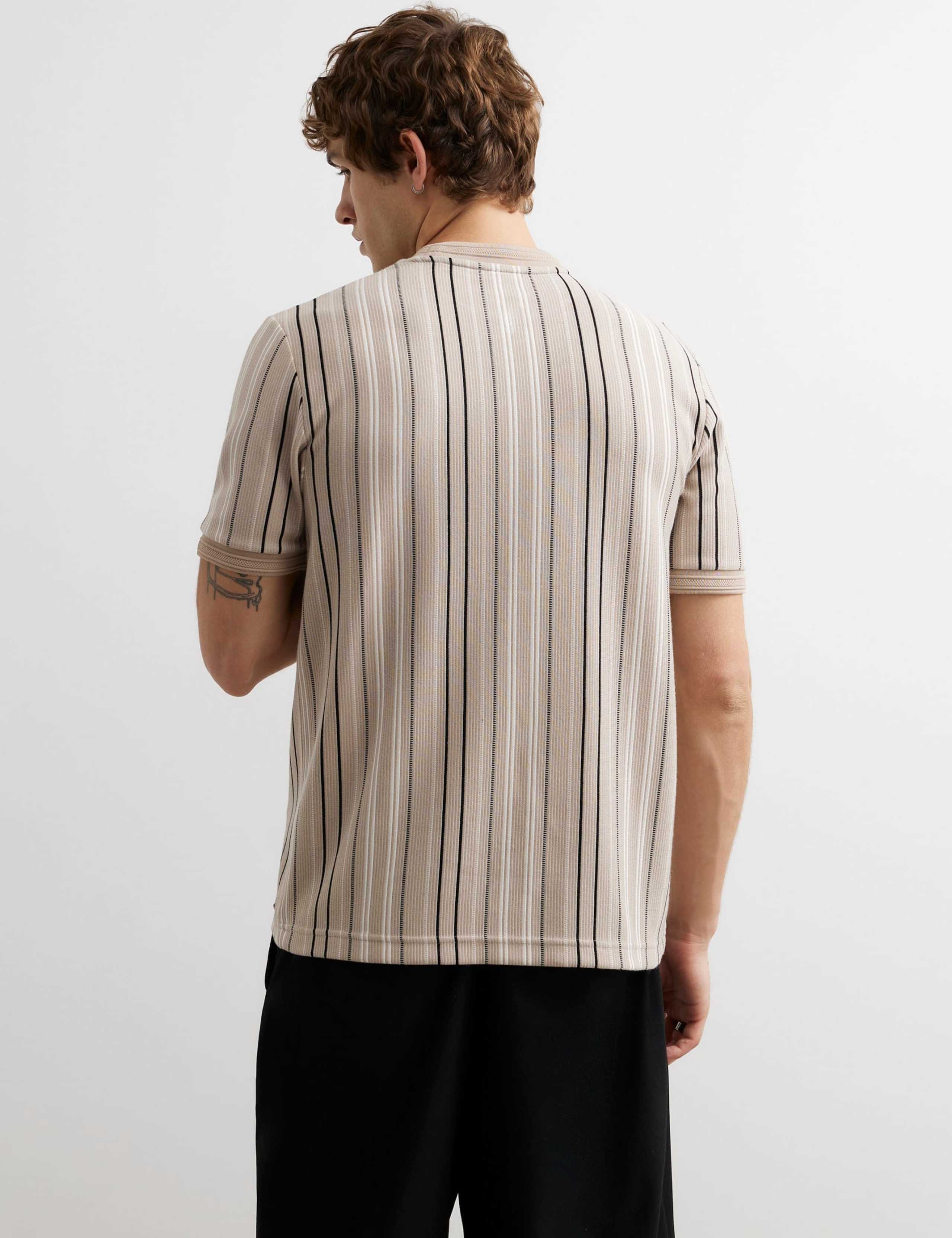 Slim Fit Pure Cotton Striped Short Sleeve T-Shirt 4 of 6