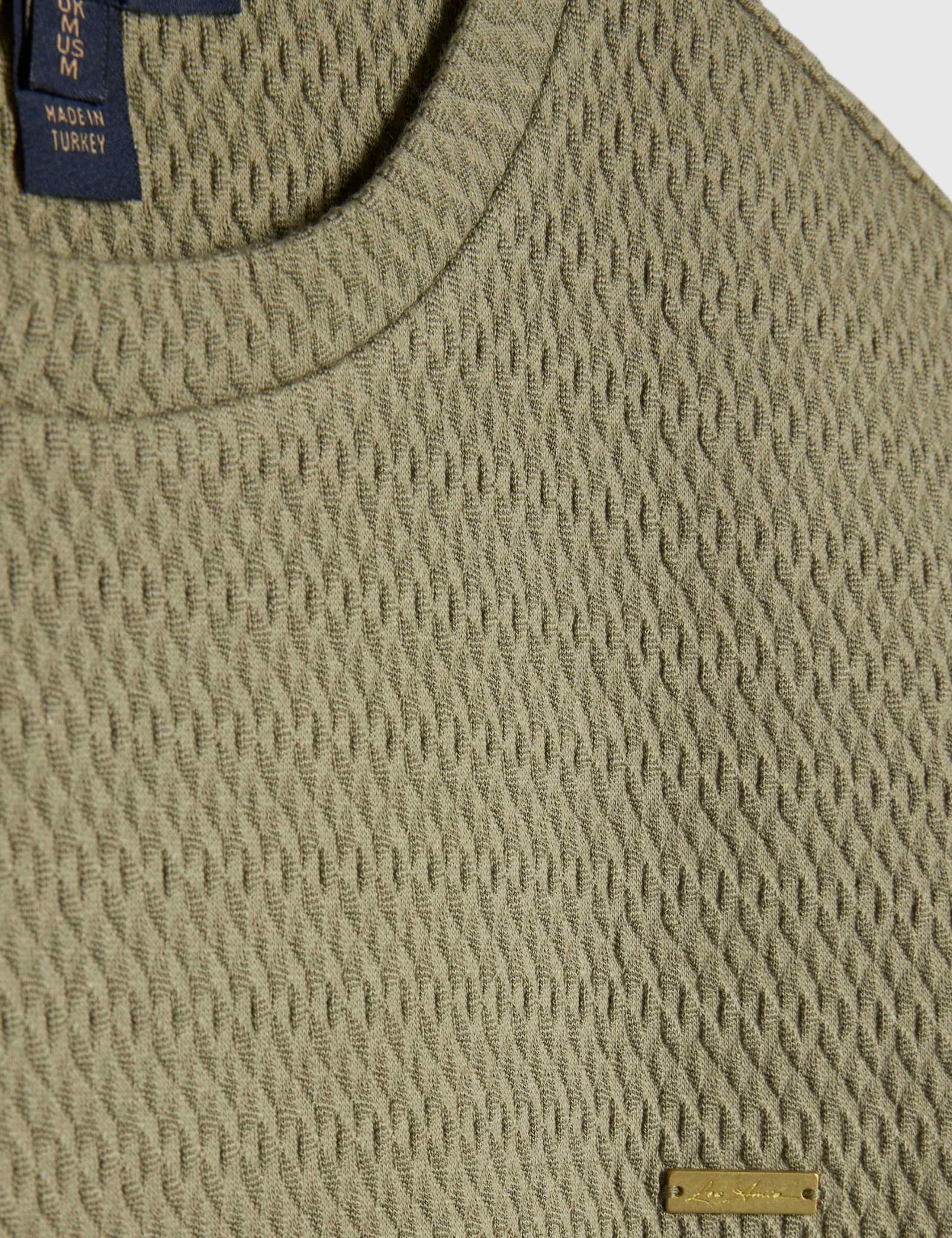 Slim Fit Cotton Blend Jacquard Short Sleeve T-Shirt 5 of 6
