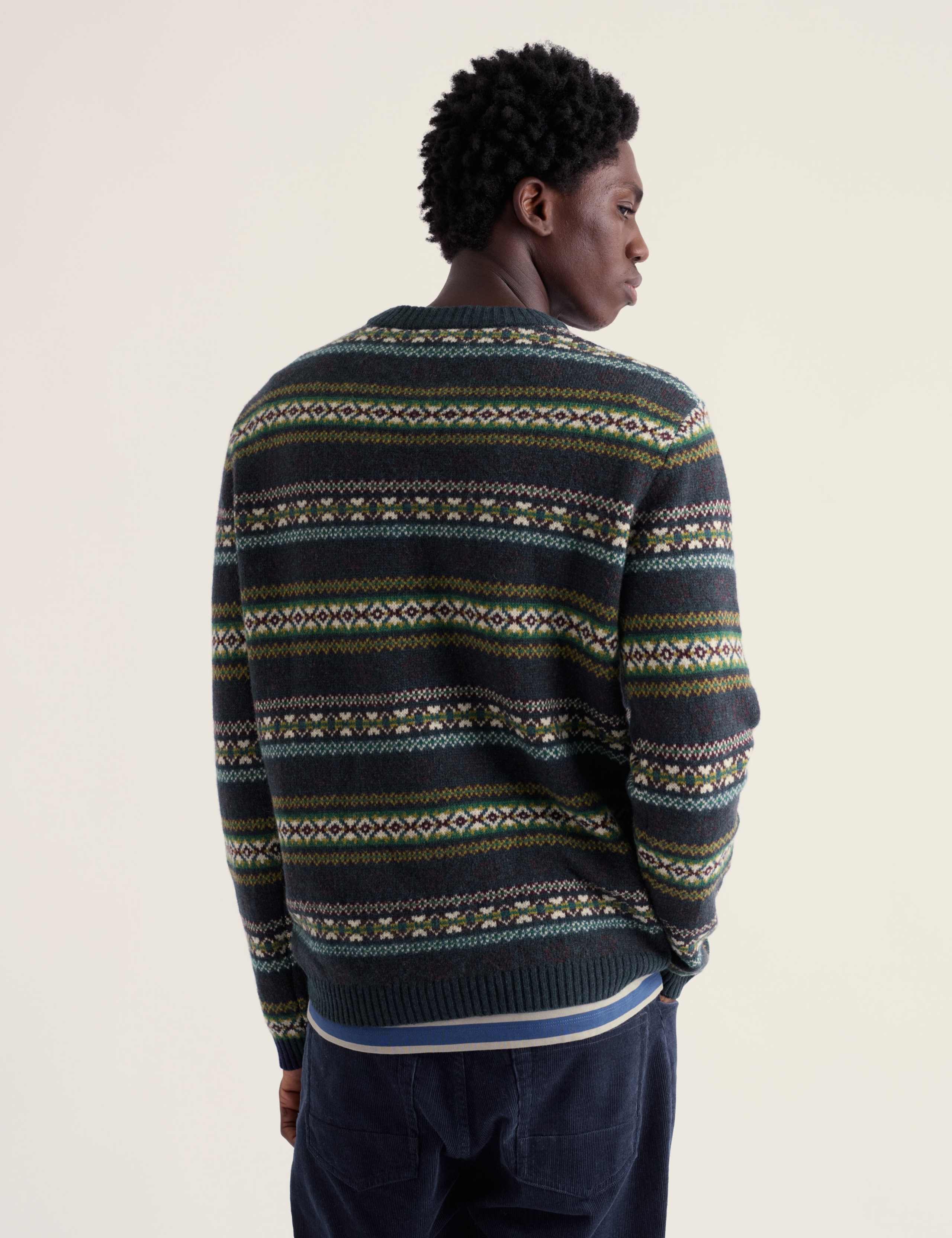 Lambswool Rich Fair Isle Crew Neck Jumper 3 of 4