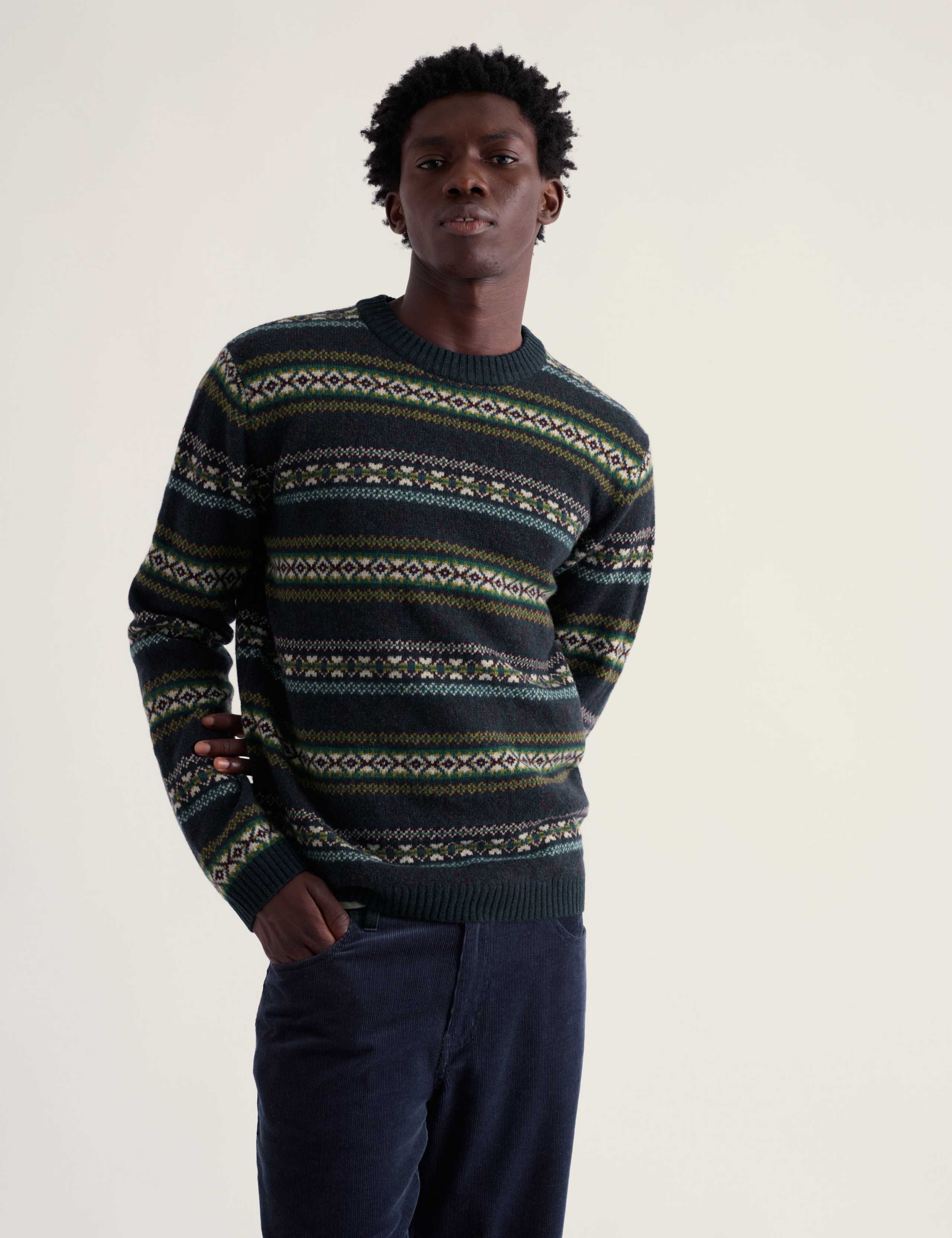 Lambswool Rich Fair Isle Crew Neck Jumper 4 of 4