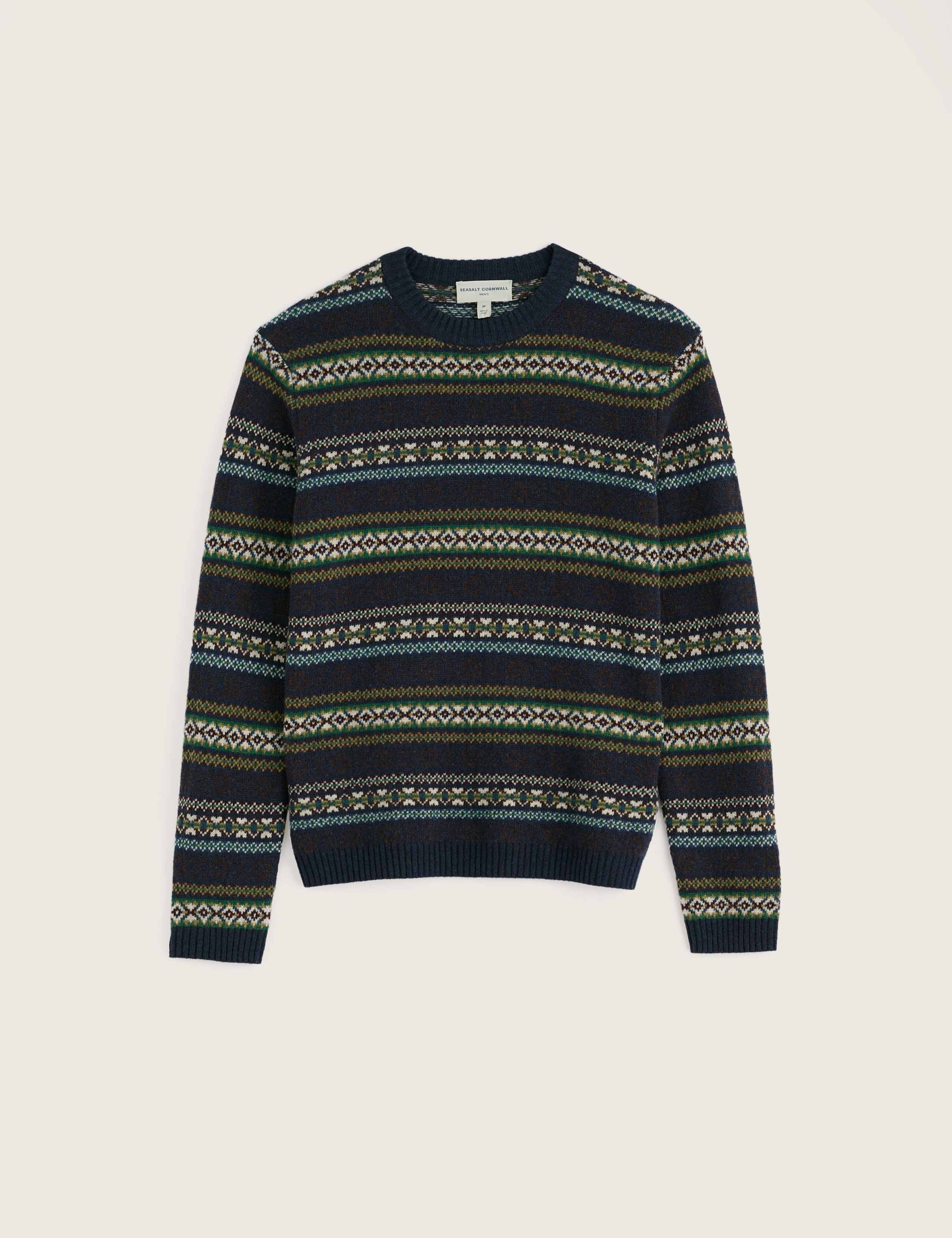 Lambswool Rich Fair Isle Crew Neck Jumper 2 of 4