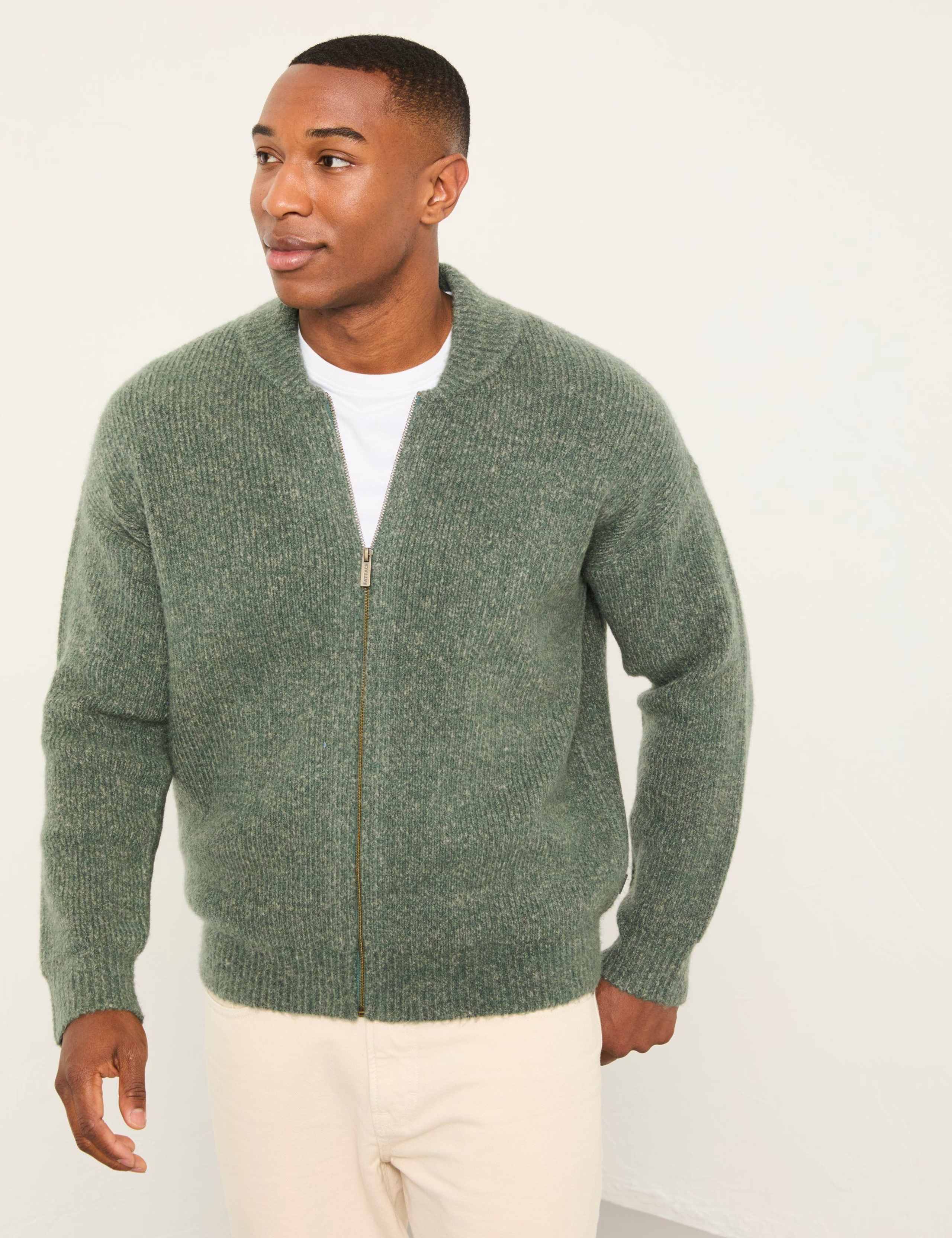 Zip Up Cardigan with Wool 3 of 6