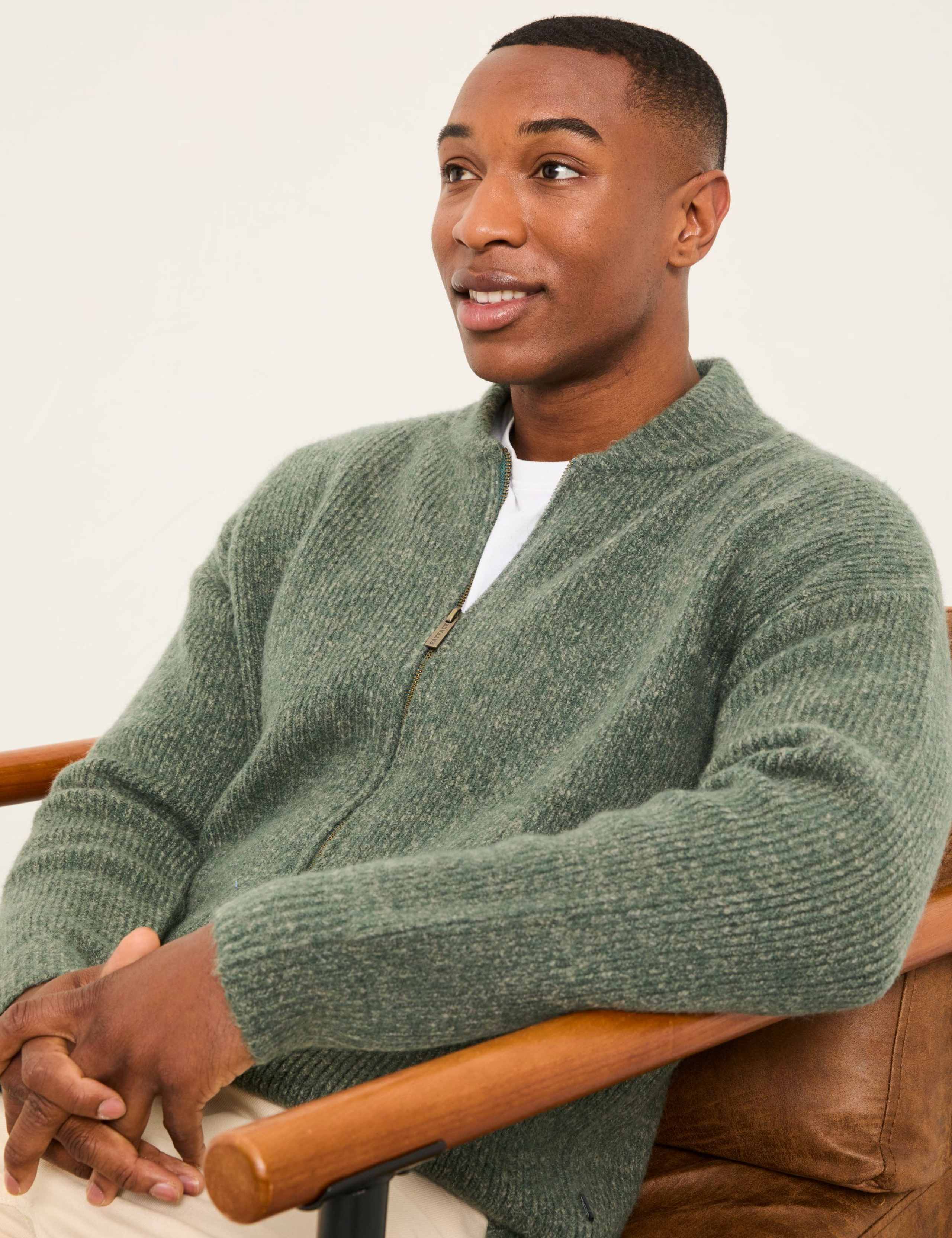 Zip Up Cardigan with Wool 4 of 6