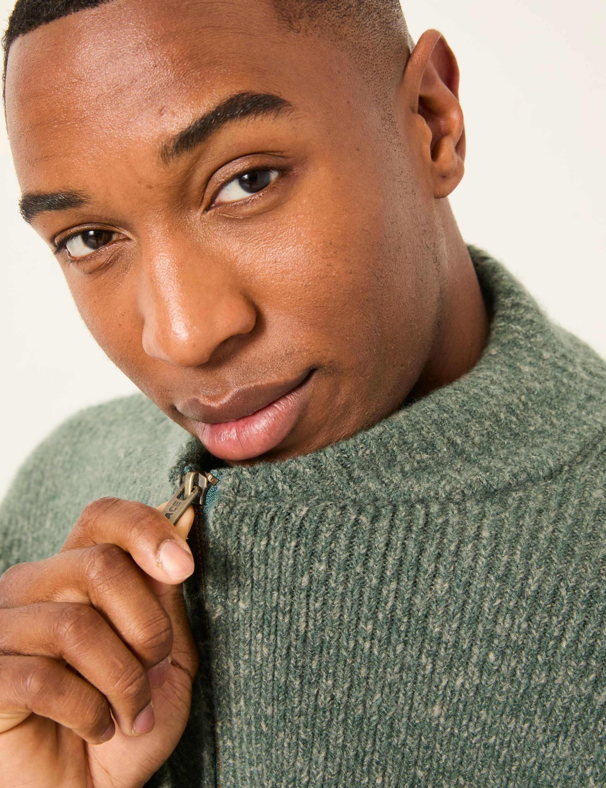 Zip Up Cardigan with Wool 6 of 6