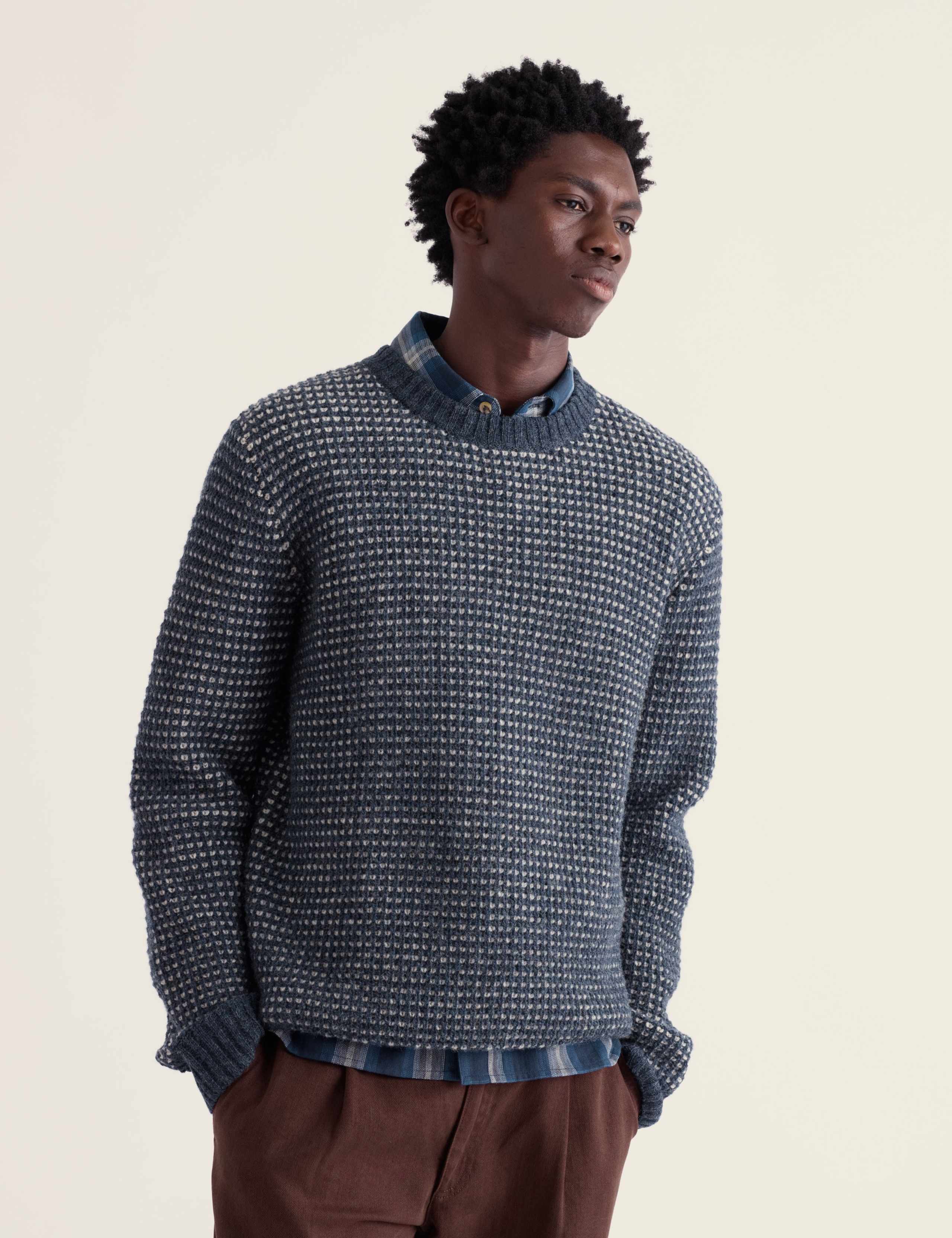 Pure Wool Cable Crew Neck Jumper 3 of 5