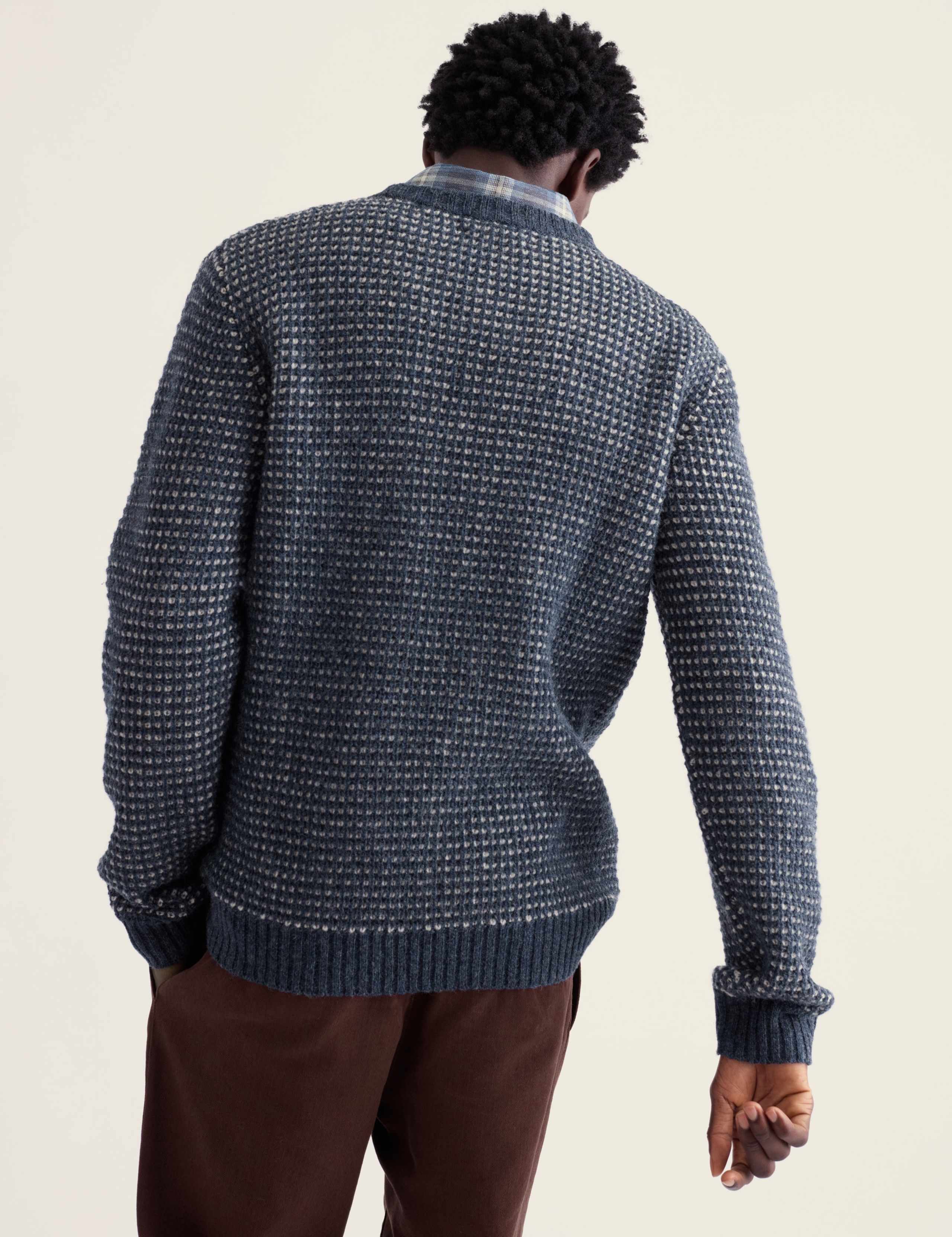 Pure Wool Cable Crew Neck Jumper 4 of 5