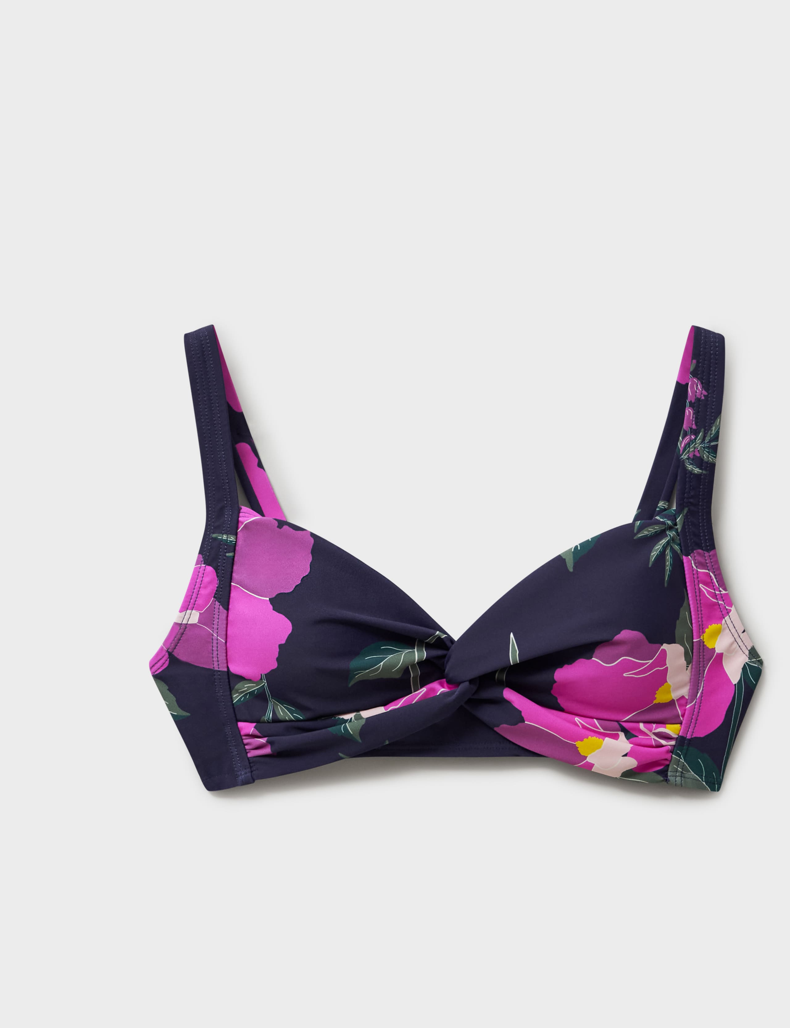 Floral Twist Front Plunge Bikini Top 2 of 5