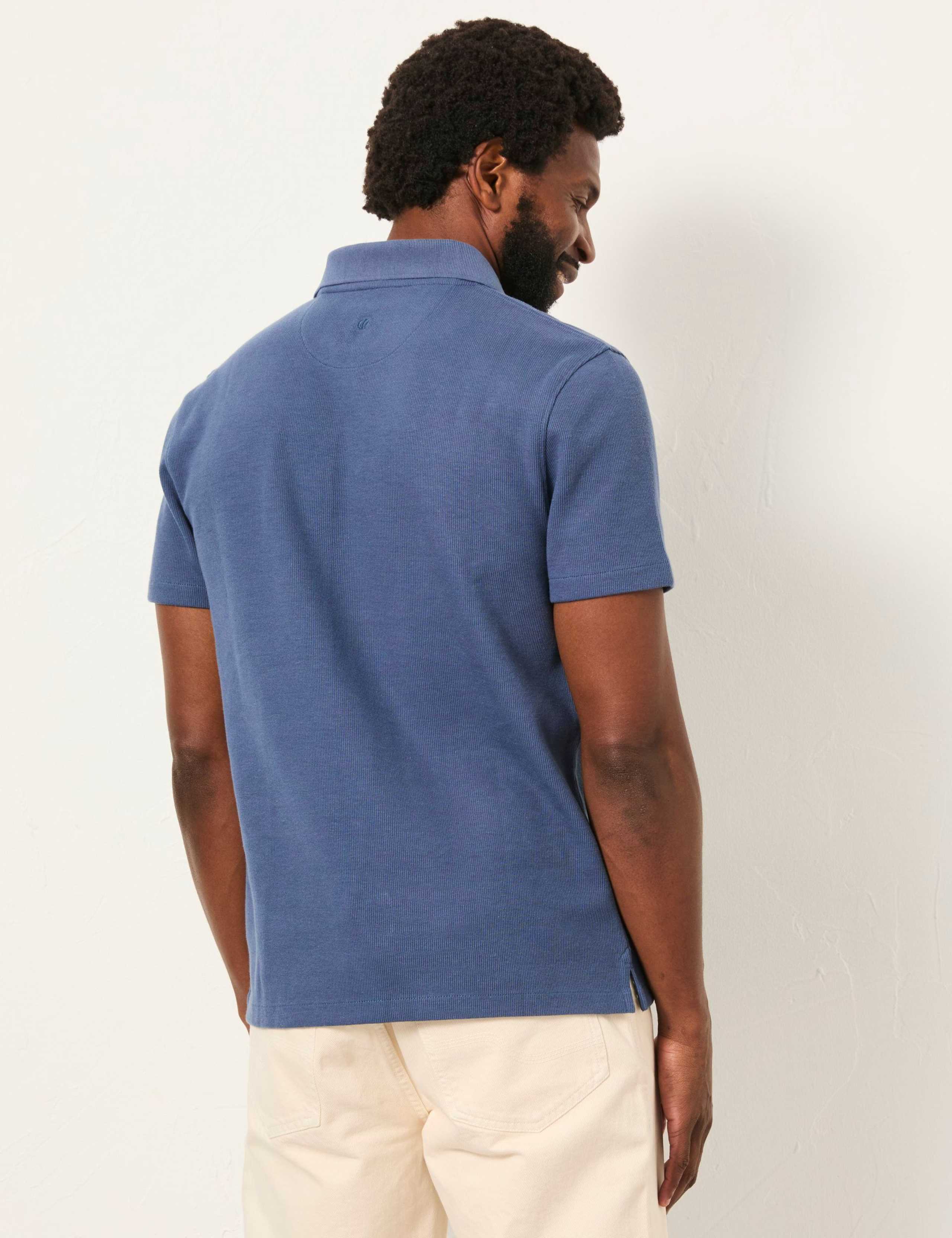 Cotton Rich Ribbed Polo Shirt 4 of 6