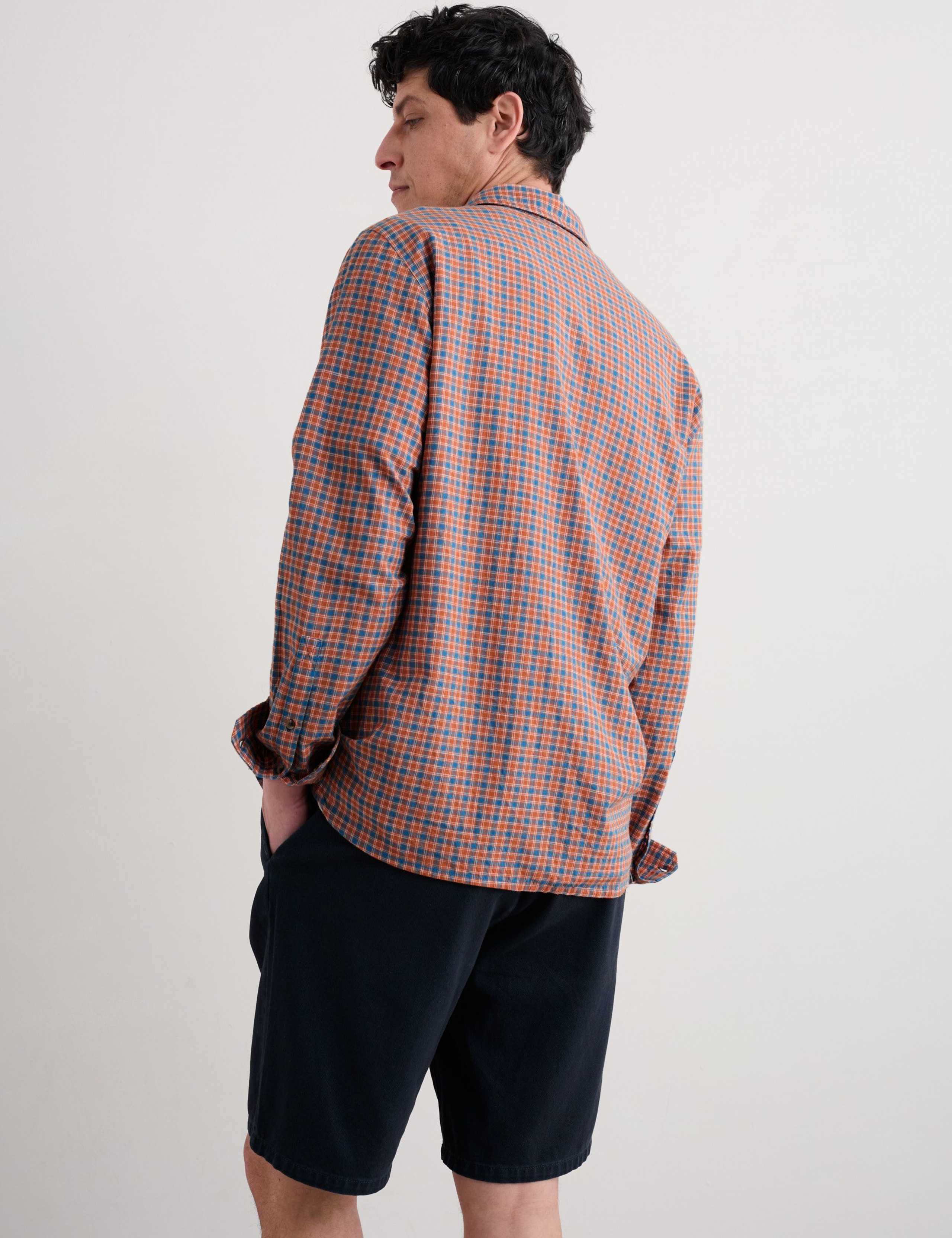 Regular Fit Pure Cotton Check Flannel Shirt 4 of 4