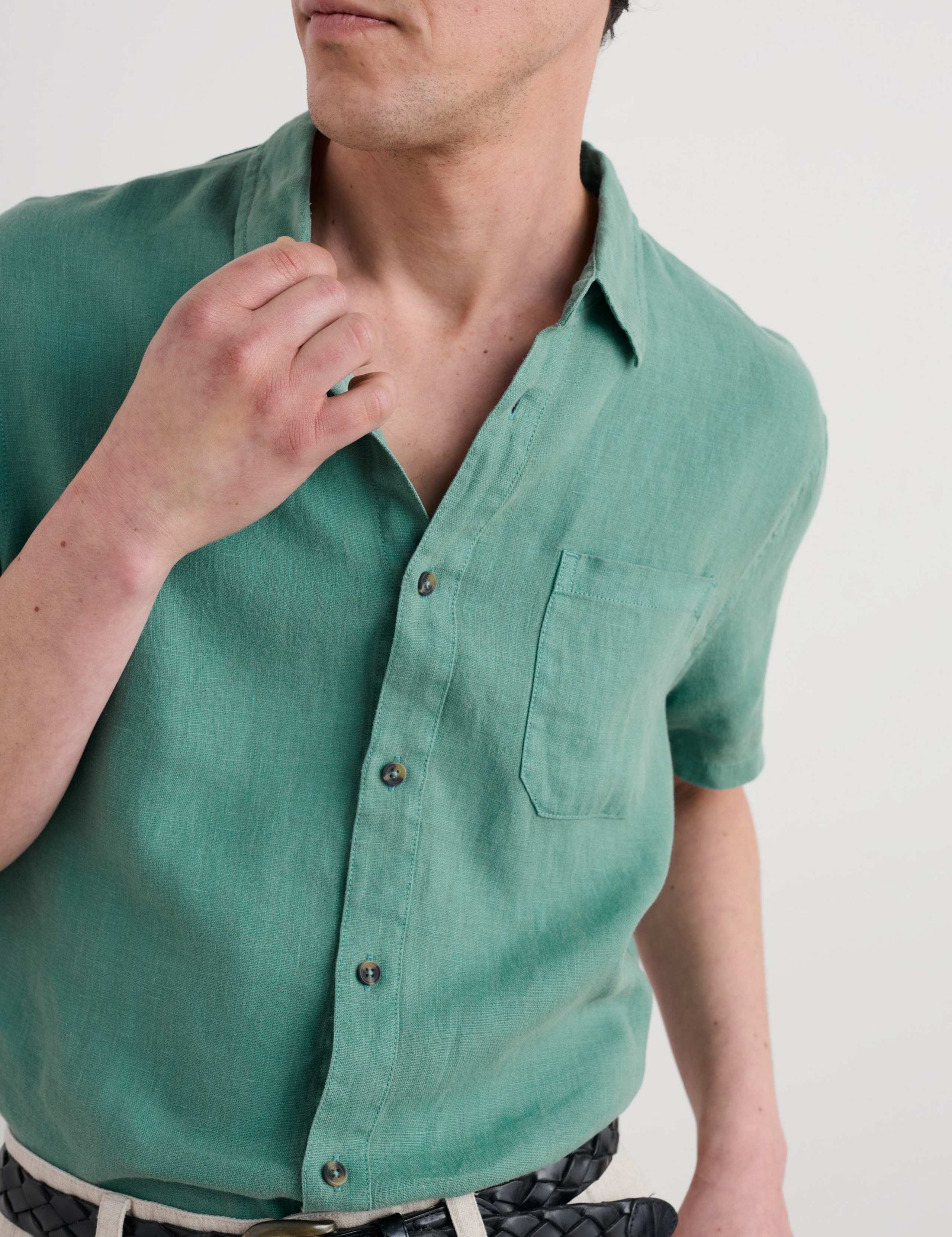 Relaxed Fit Pure Linen Shirt 3 of 4