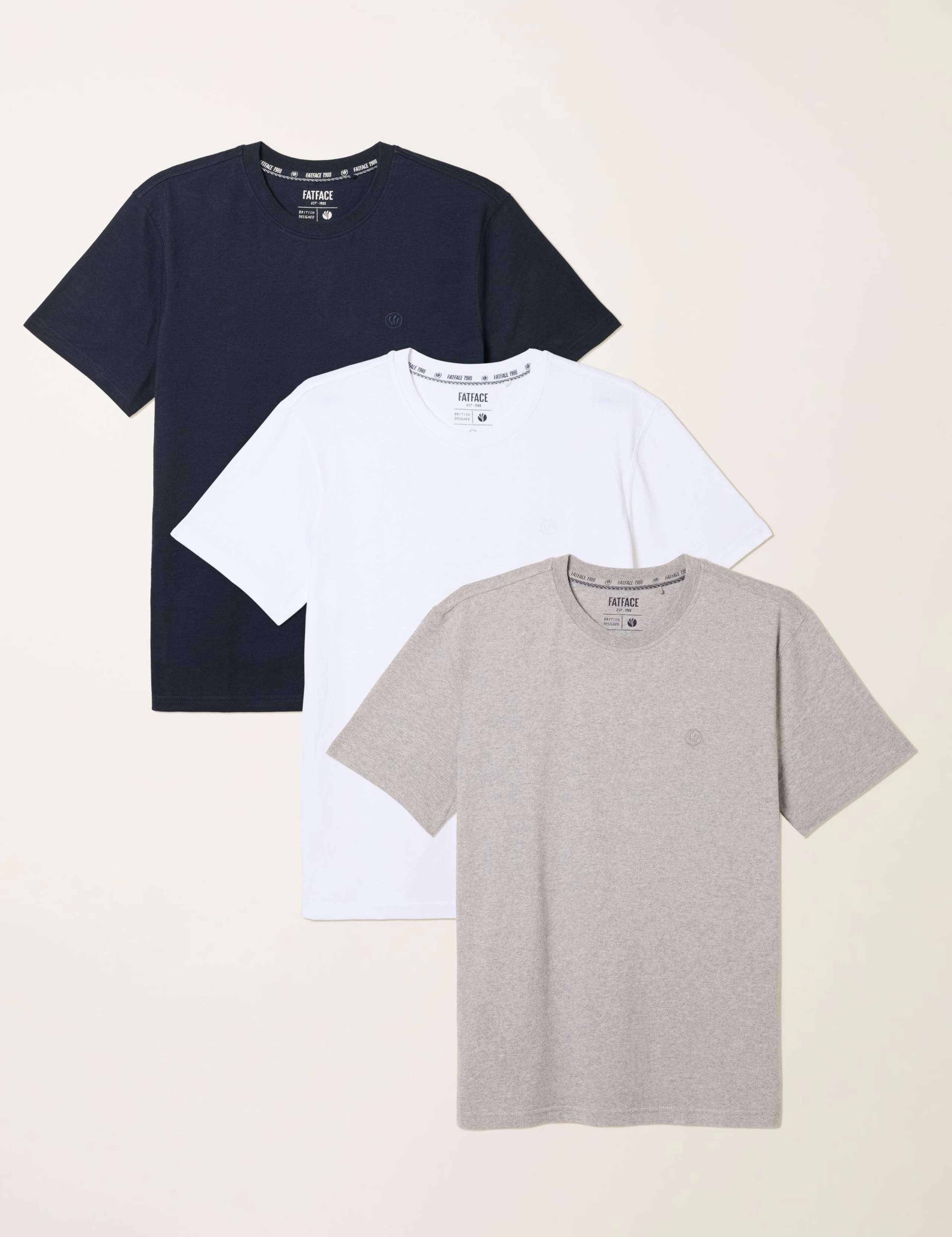 3 Pack Pure Cotton T-Shirts 2 of 8