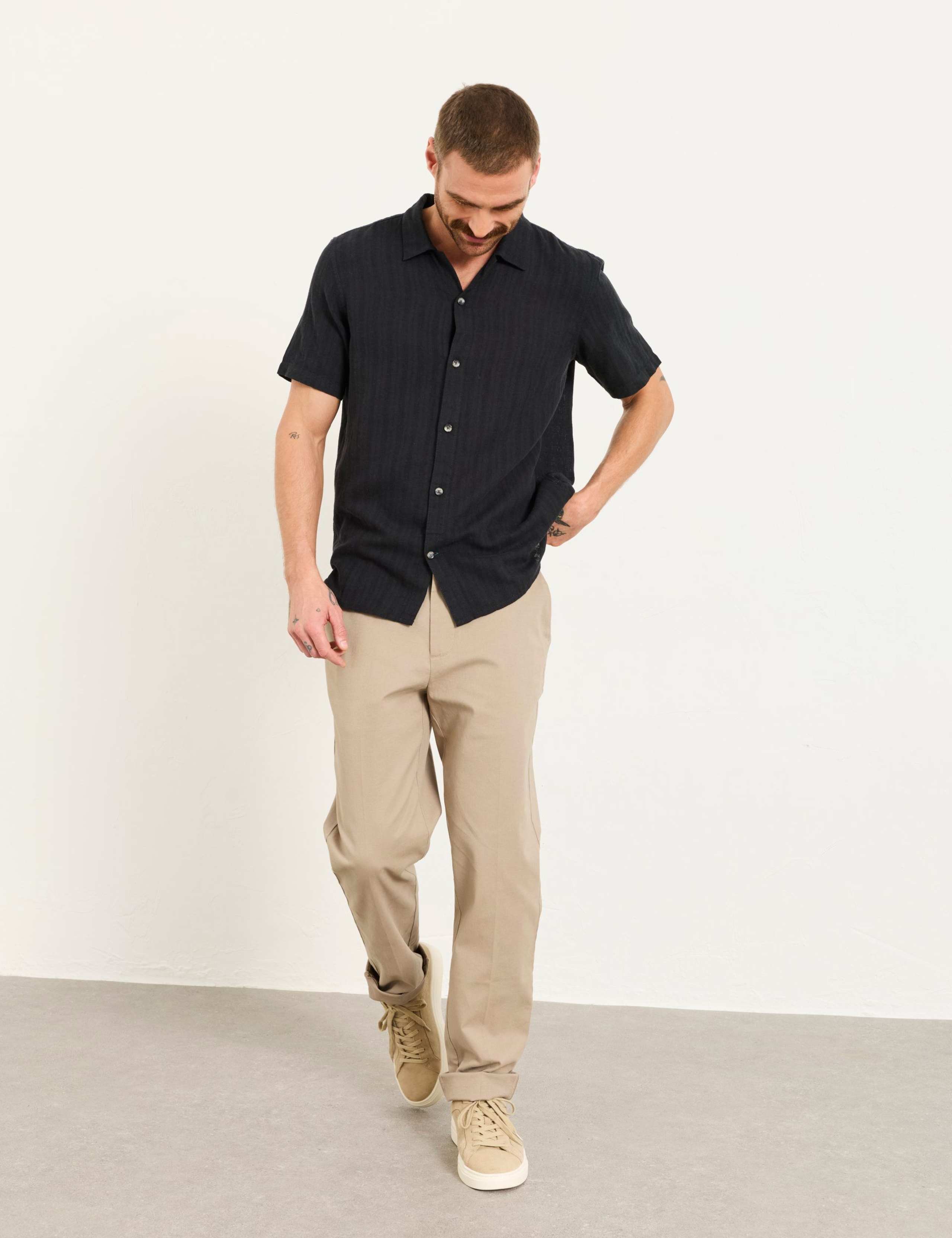 Tailored Fit Pique Chinos 1 of 6