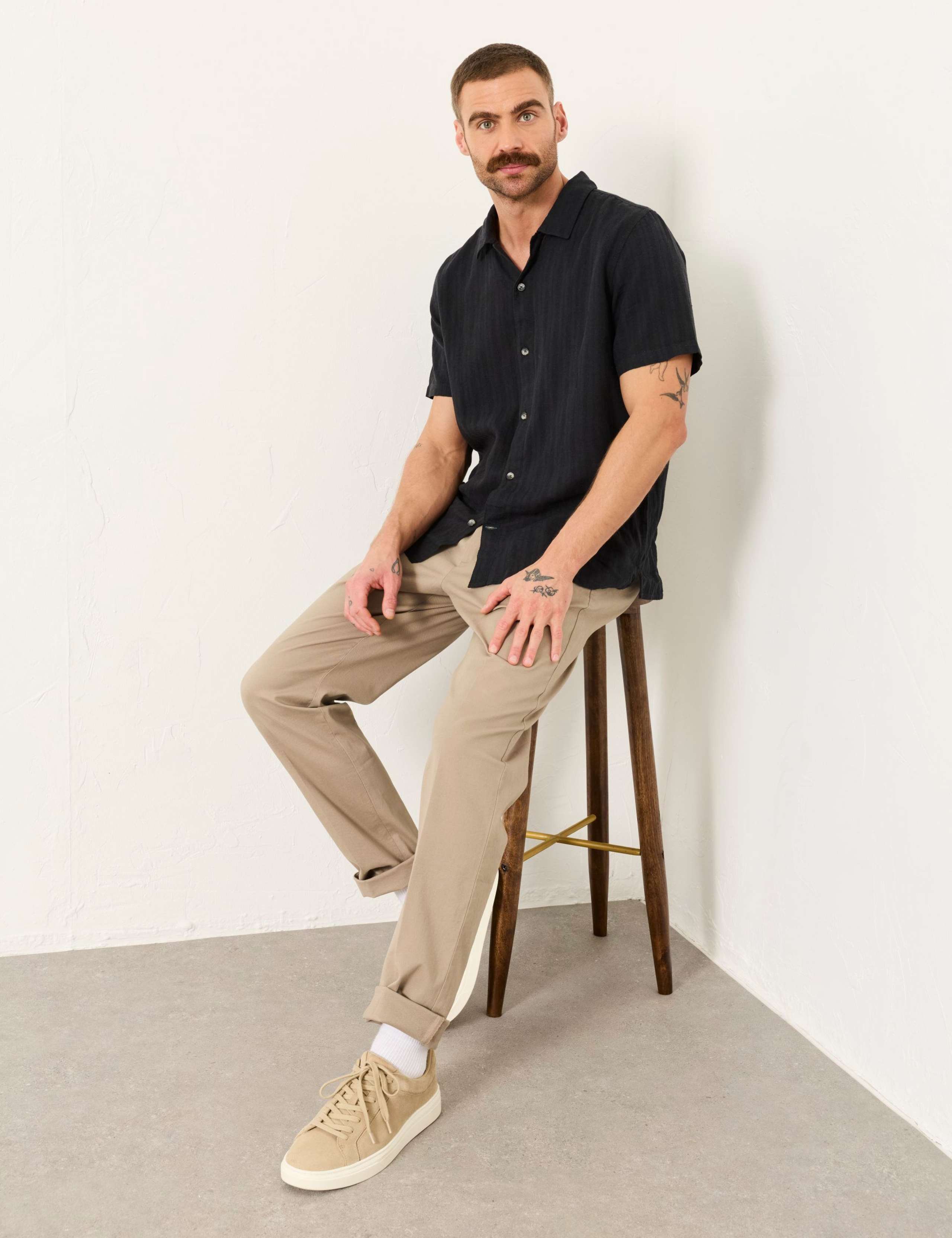 Tailored Fit Pique Chinos 6 of 6