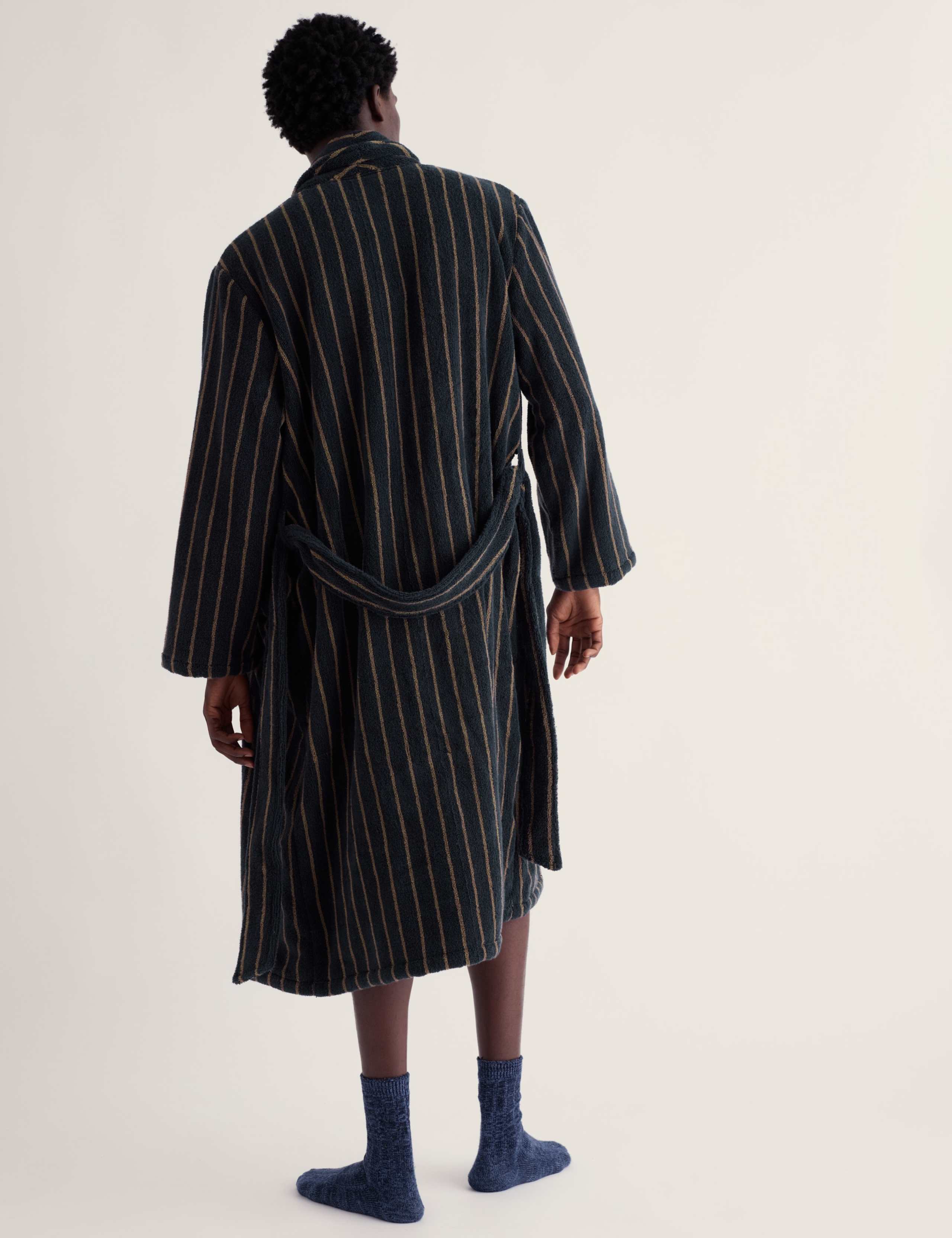 Pure Cotton Striped Dressing Gown 5 of 5