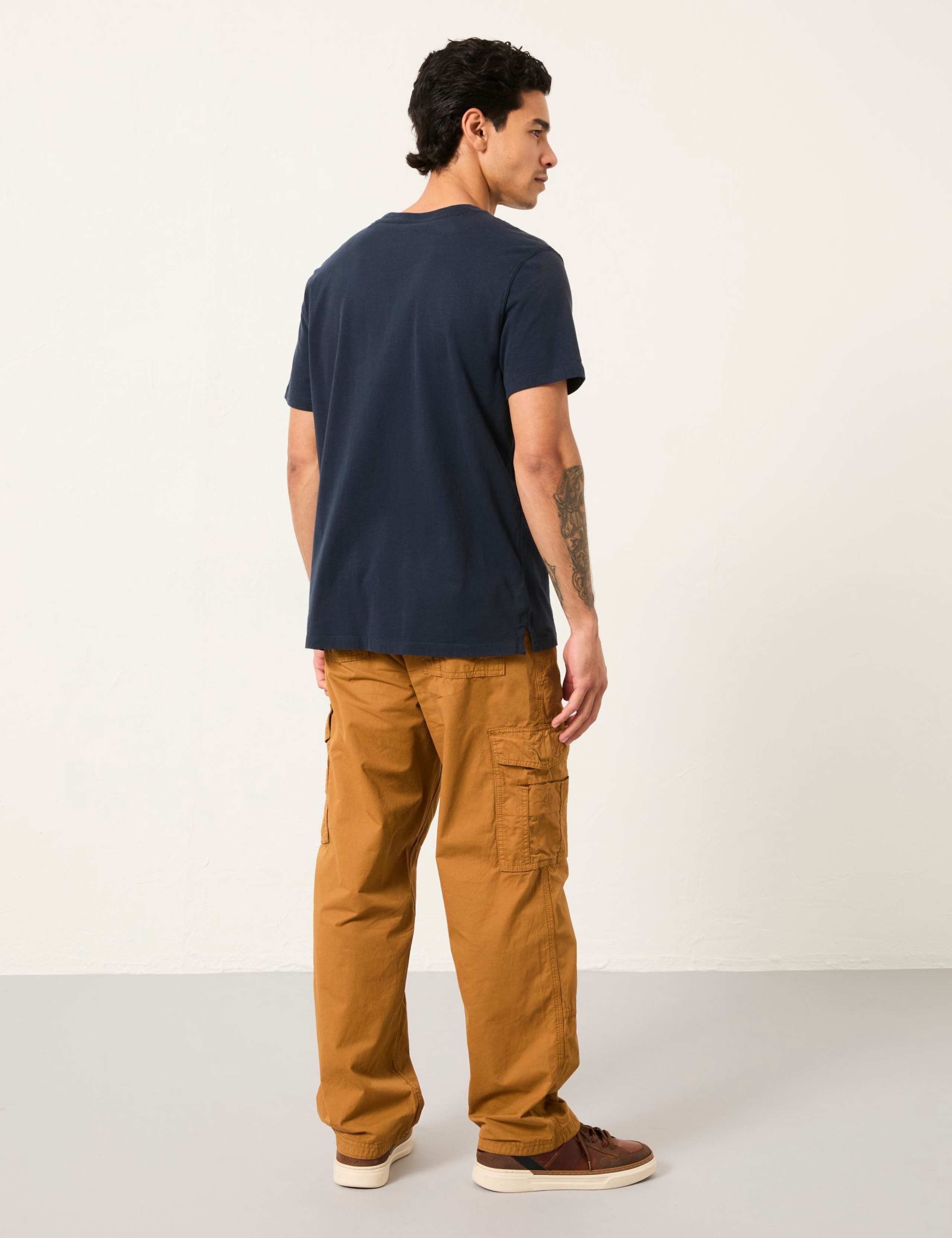 Relaxed Fit Pure Cotton Cargo Trousers 3 of 6