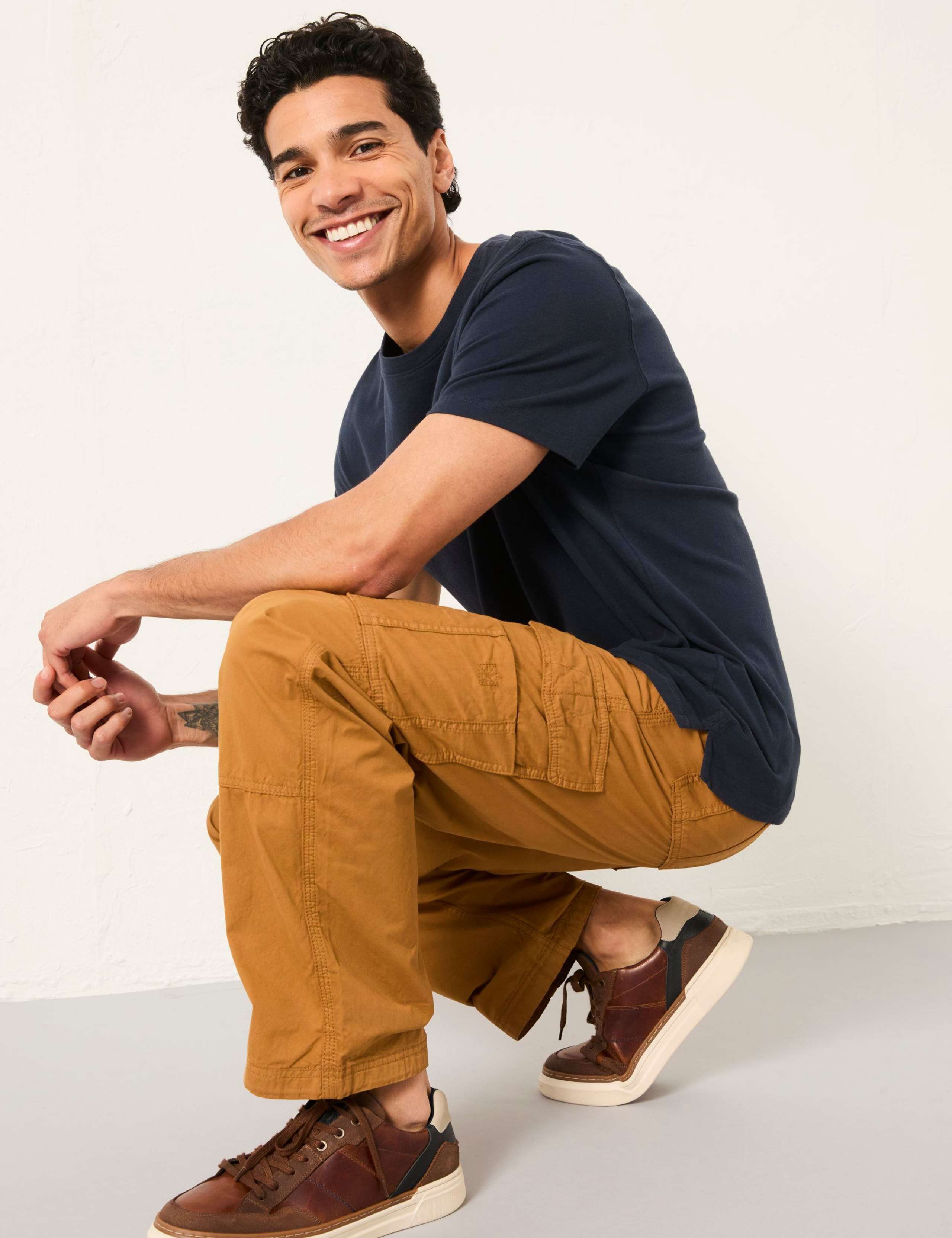 Relaxed Fit Pure Cotton Cargo Trousers 4 of 6