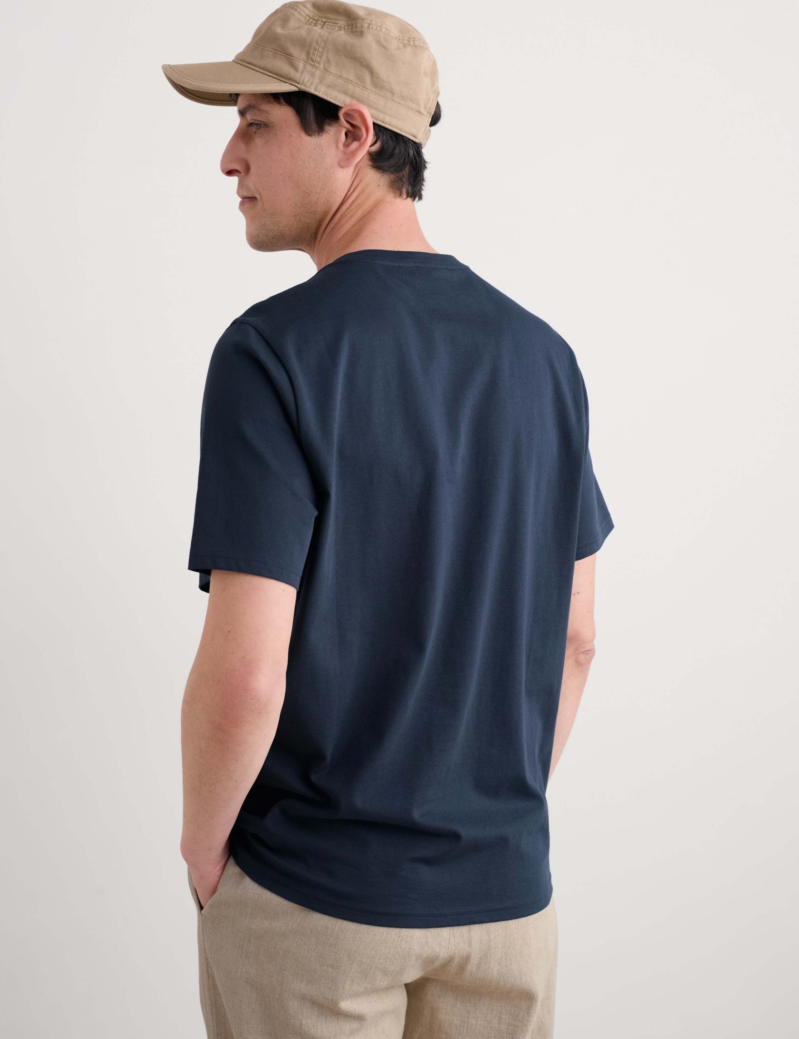 Pure Cotton Boat Graphic T-Shirt 4 of 4