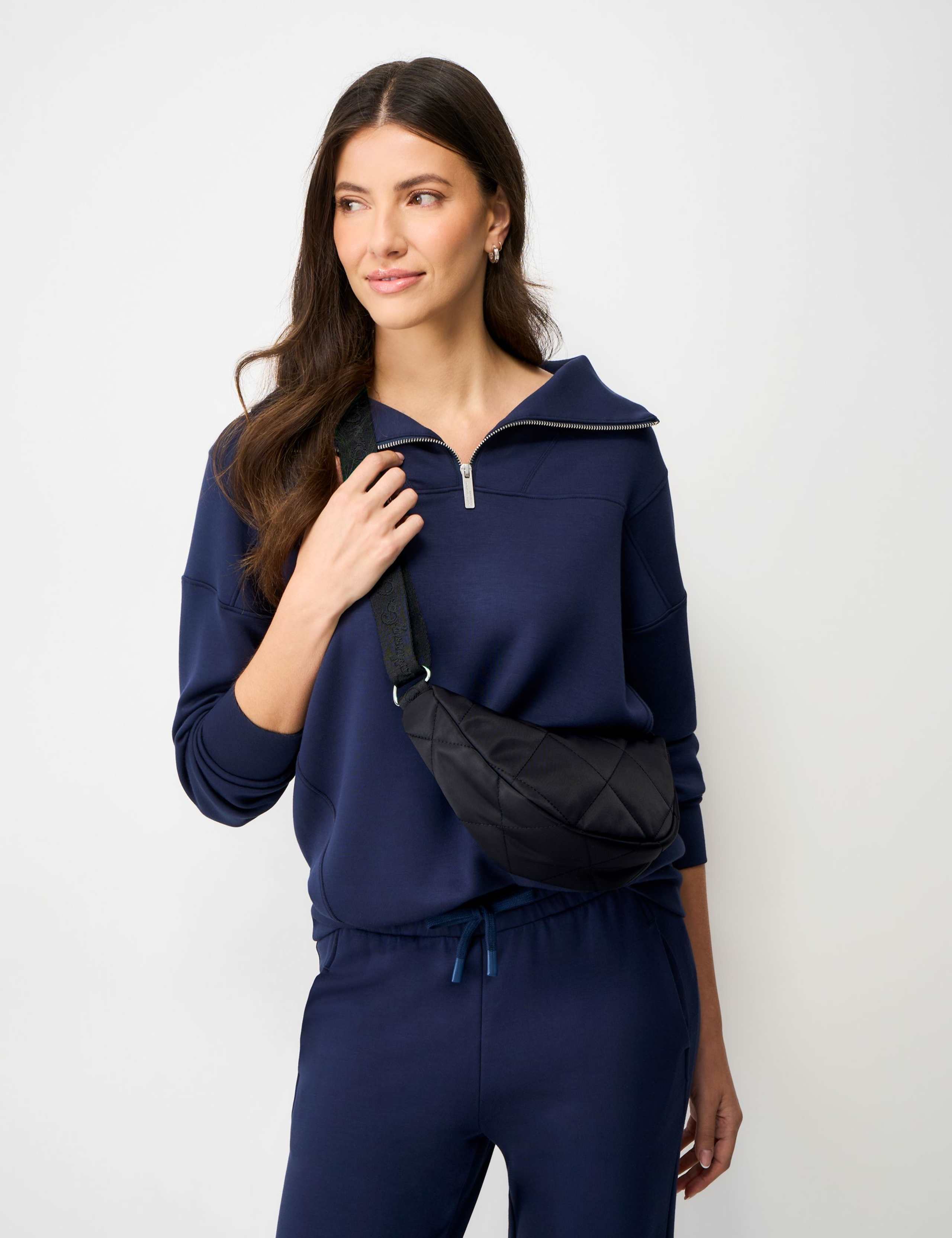 Nylon Quilted Cross Body Bag 1 of 3