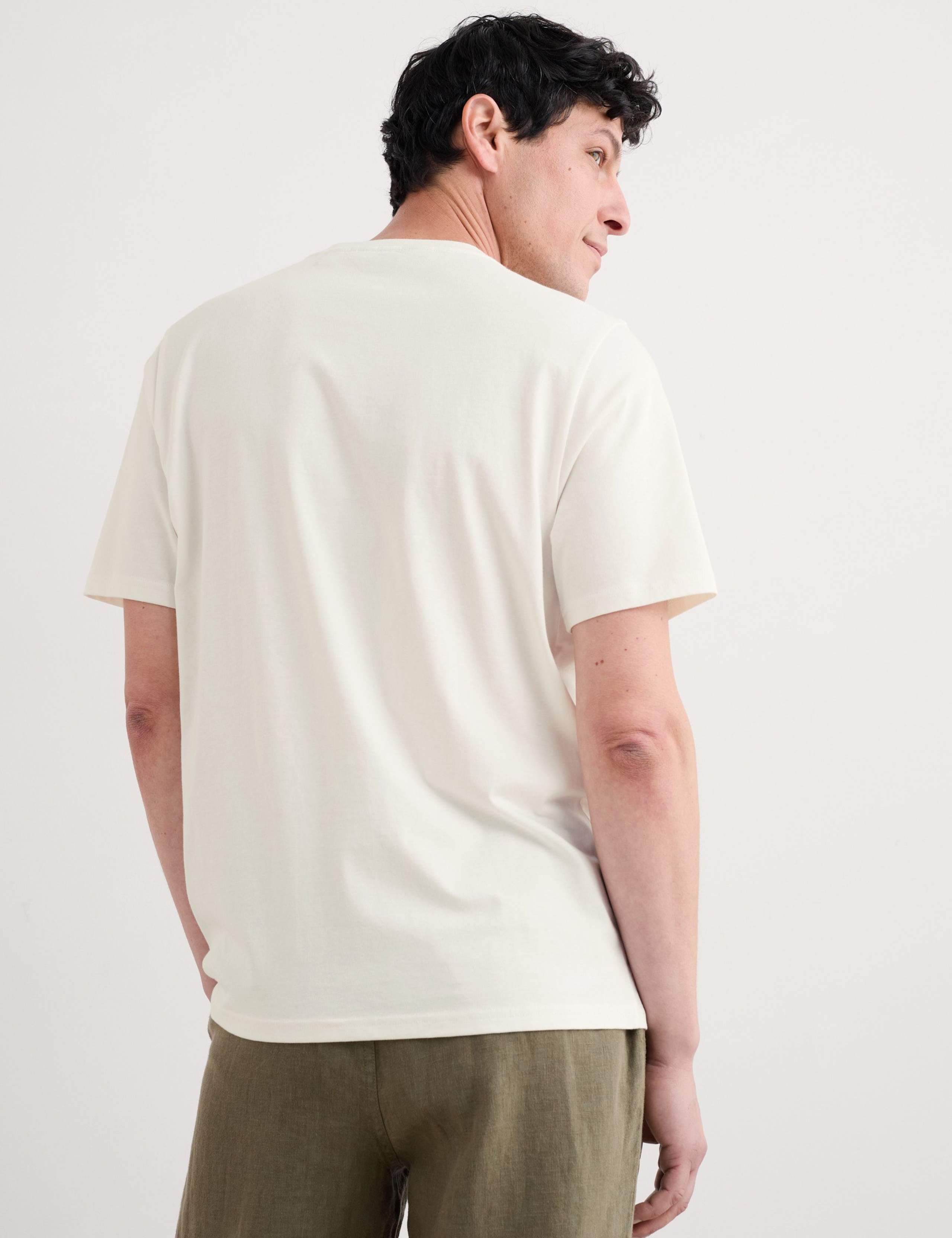 Pure Cotton Boat Print T-Shirt 4 of 4
