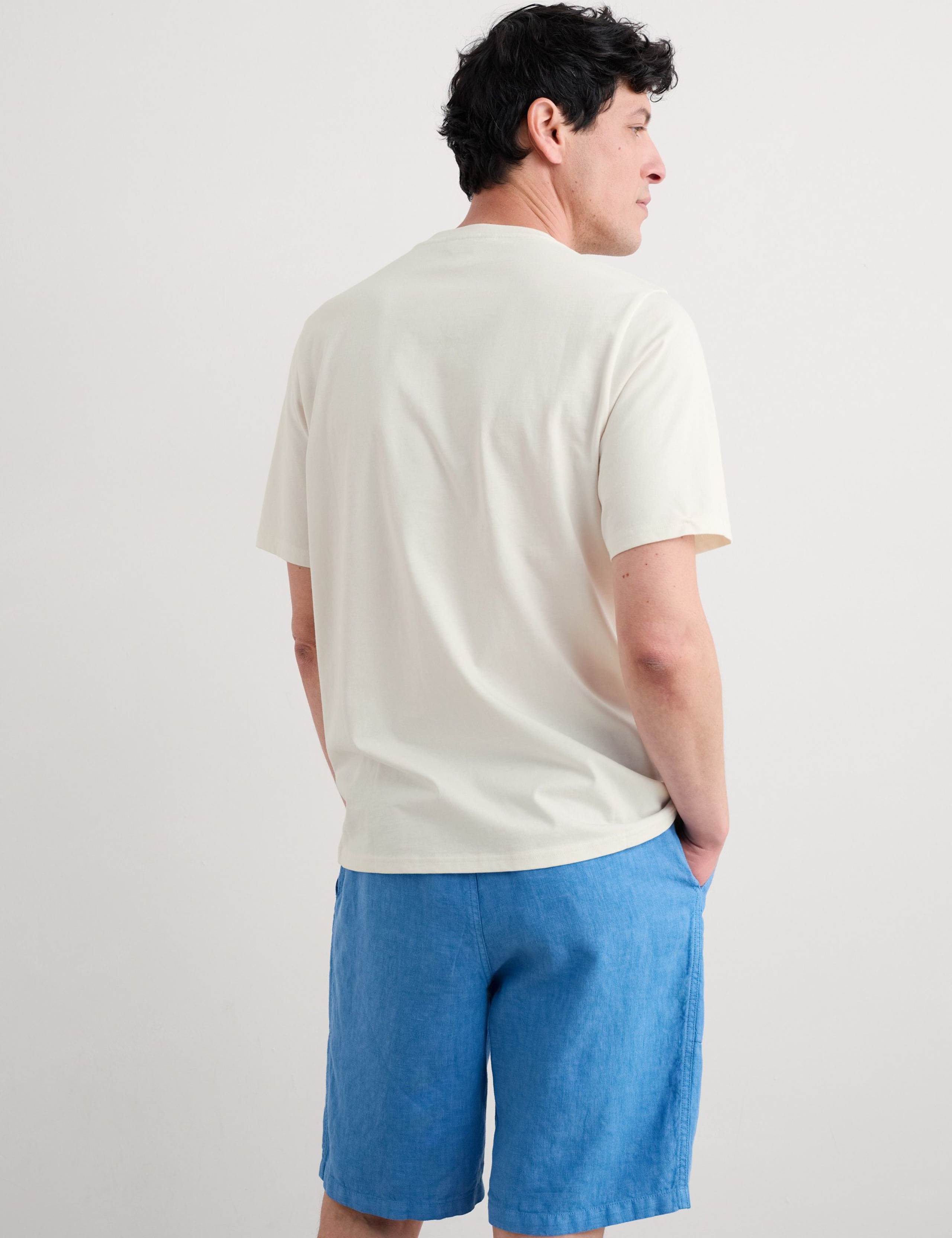Pure Cotton Boat Print T-Shirt 4 of 4