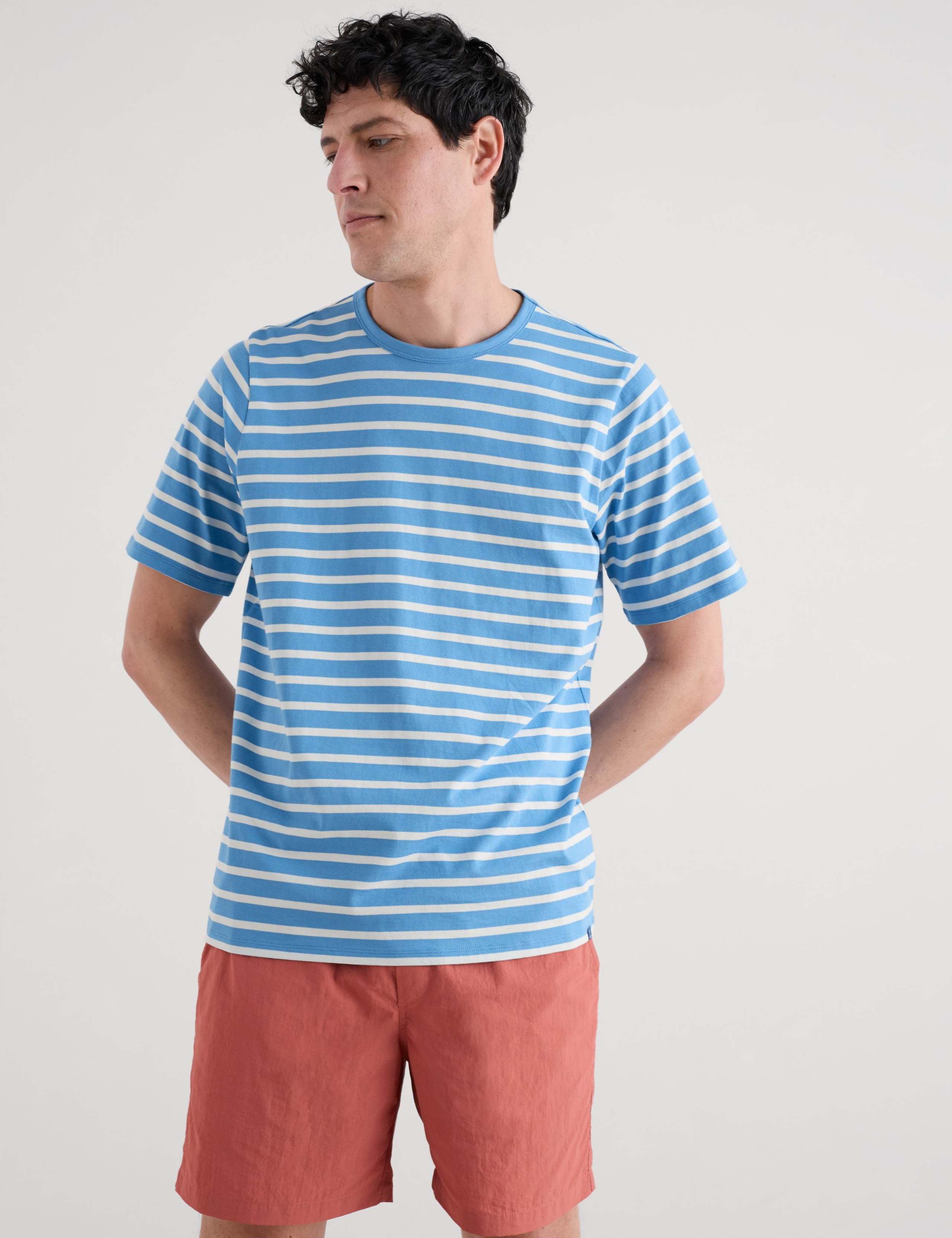Pure Cotton Striped T-Shirt 3 of 4