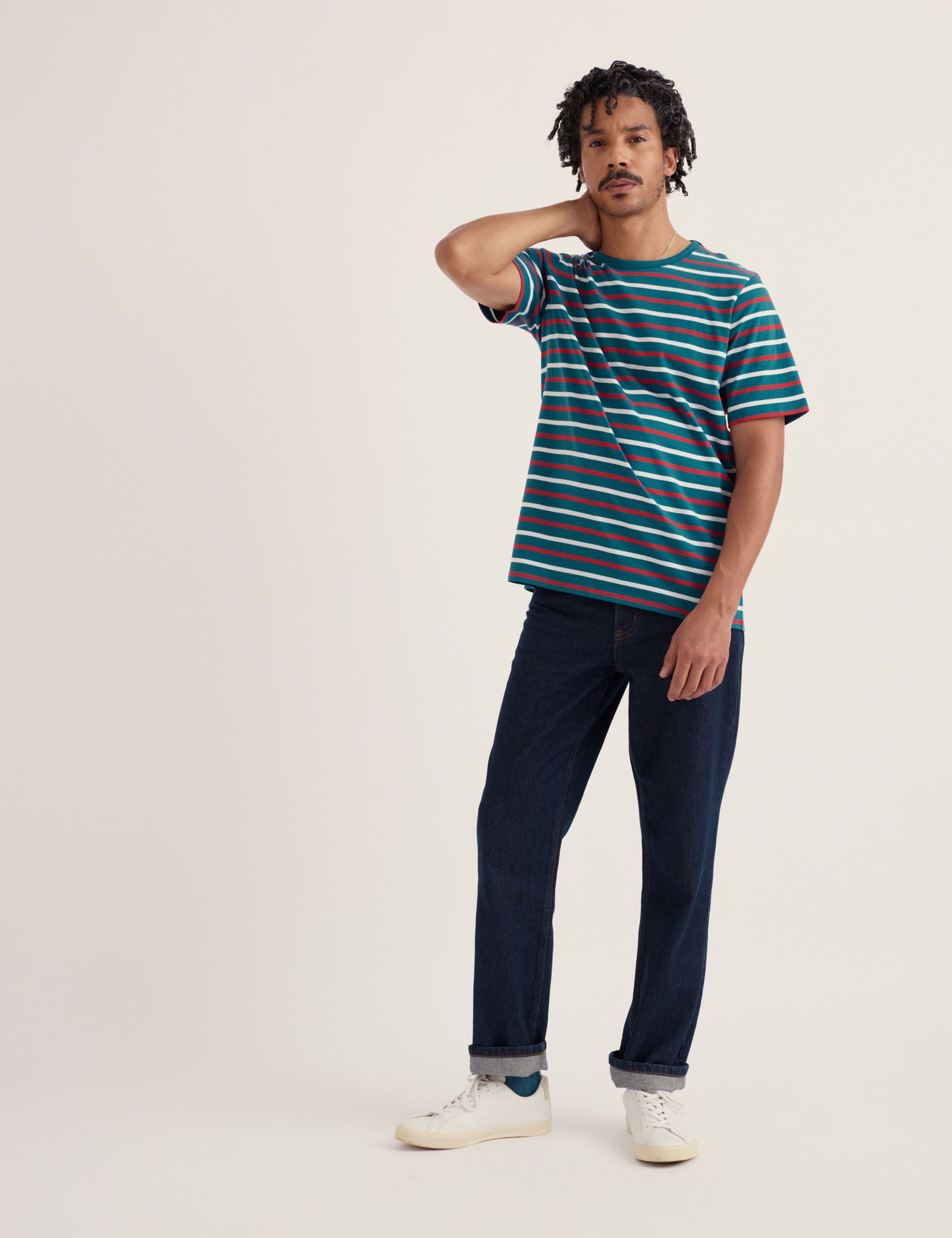 Pure Cotton Striped T-Shirt 1 of 5