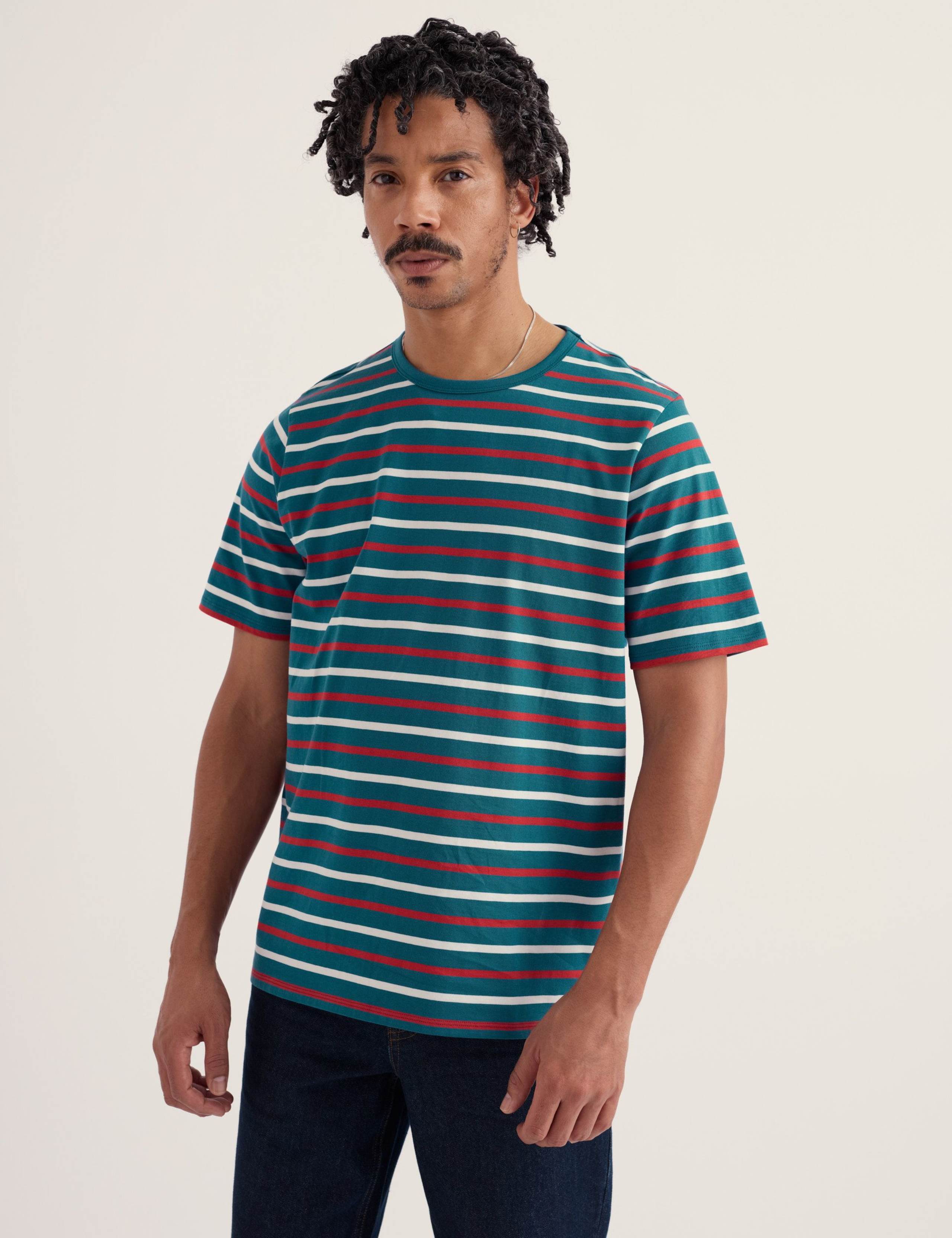 Pure Cotton Striped T-Shirt 3 of 5