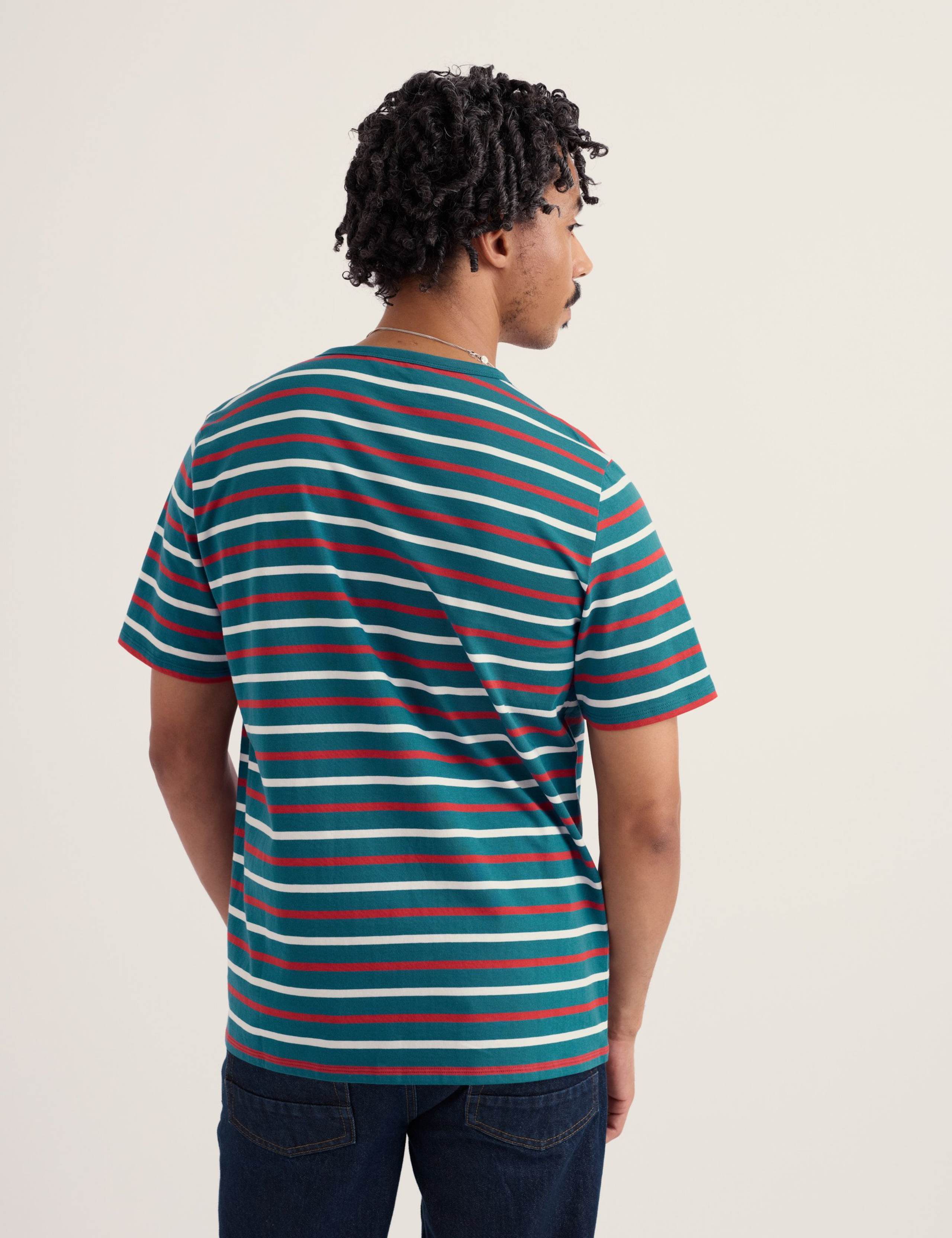 Pure Cotton Striped T-Shirt 4 of 5