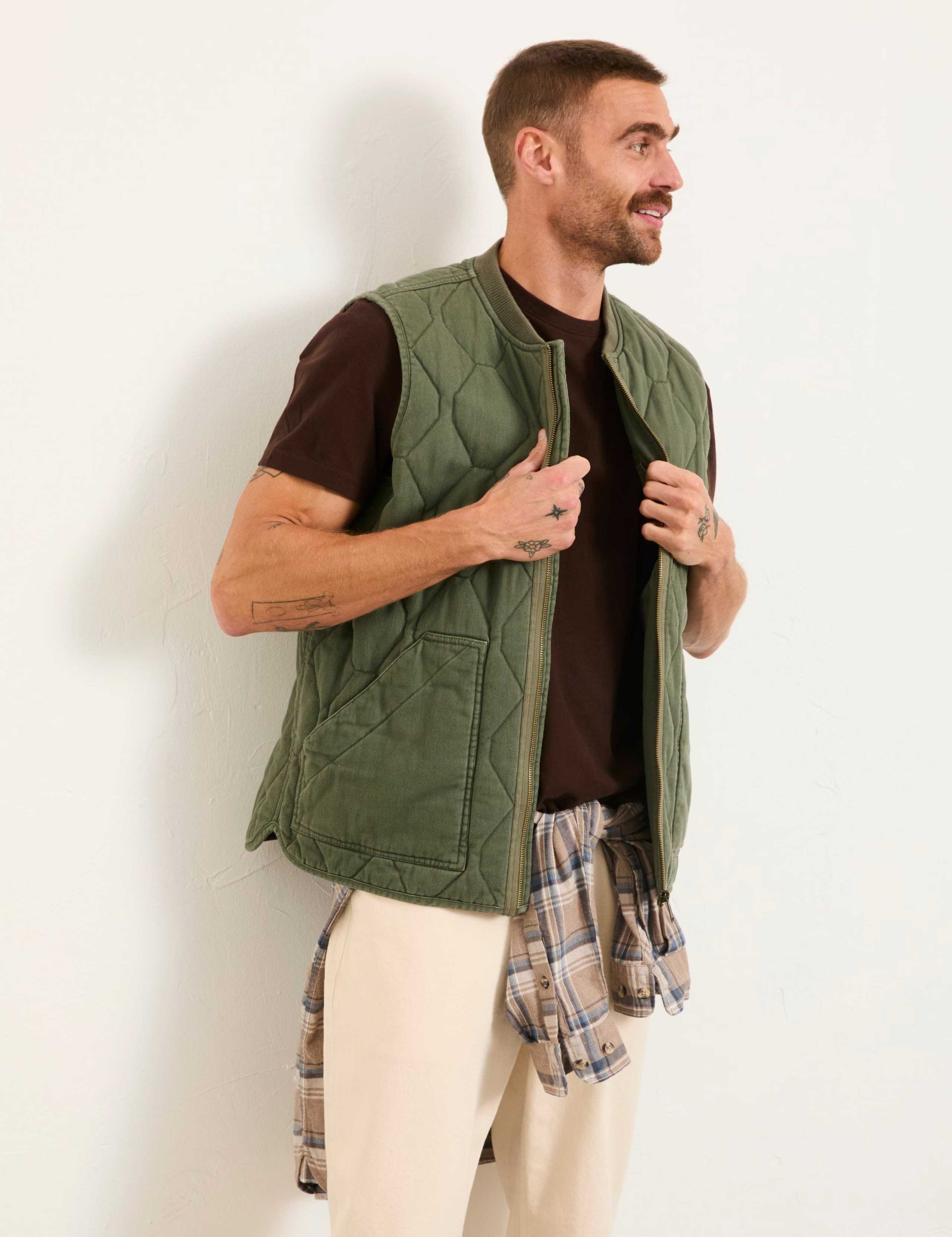 Pure Cotton Quilted Gilet 4 of 6