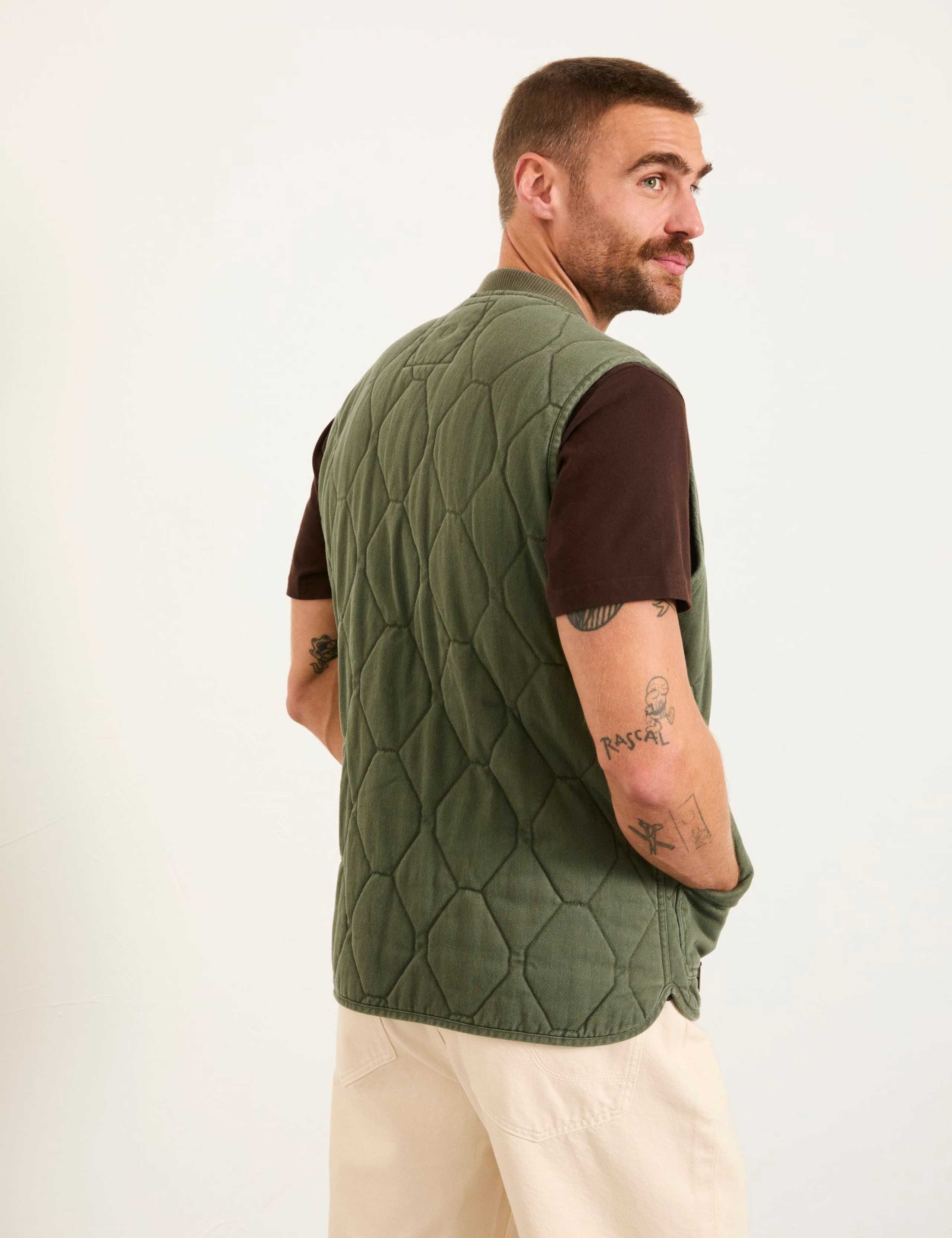 Pure Cotton Quilted Gilet 5 of 6