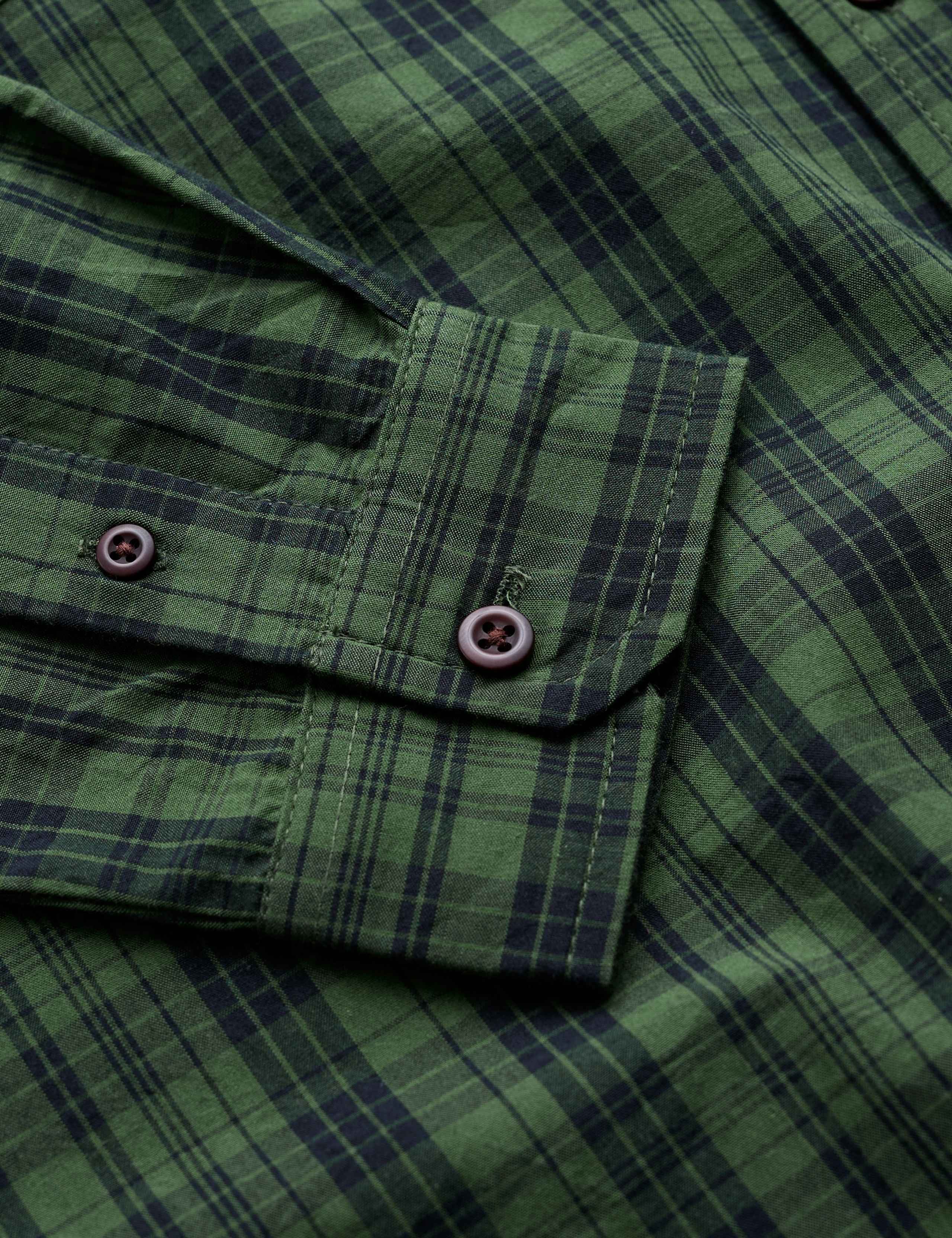 Regular Fit Pure Cotton Checked Collared Shirt 5 of 5