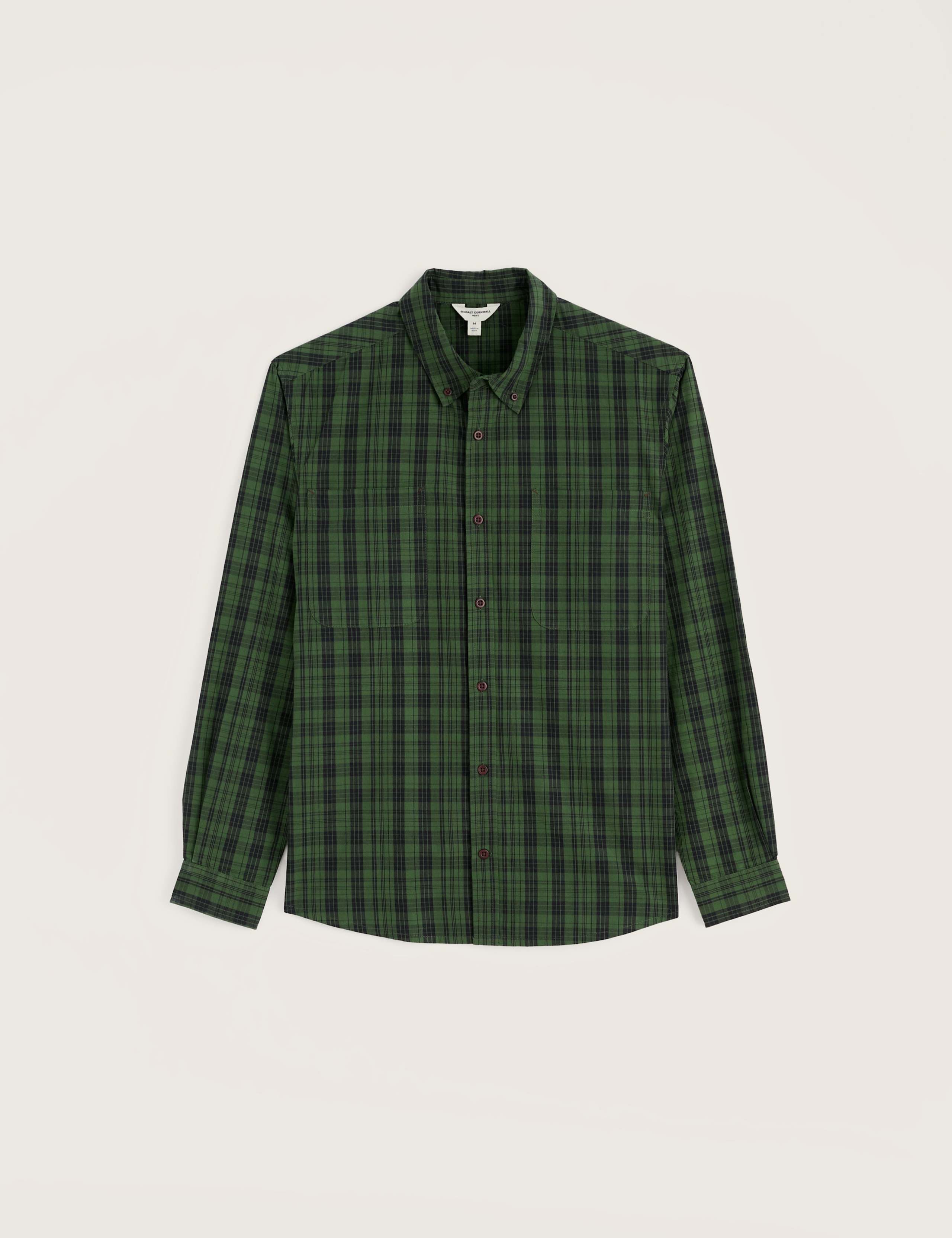 Regular Fit Pure Cotton Checked Collared Shirt 2 of 5
