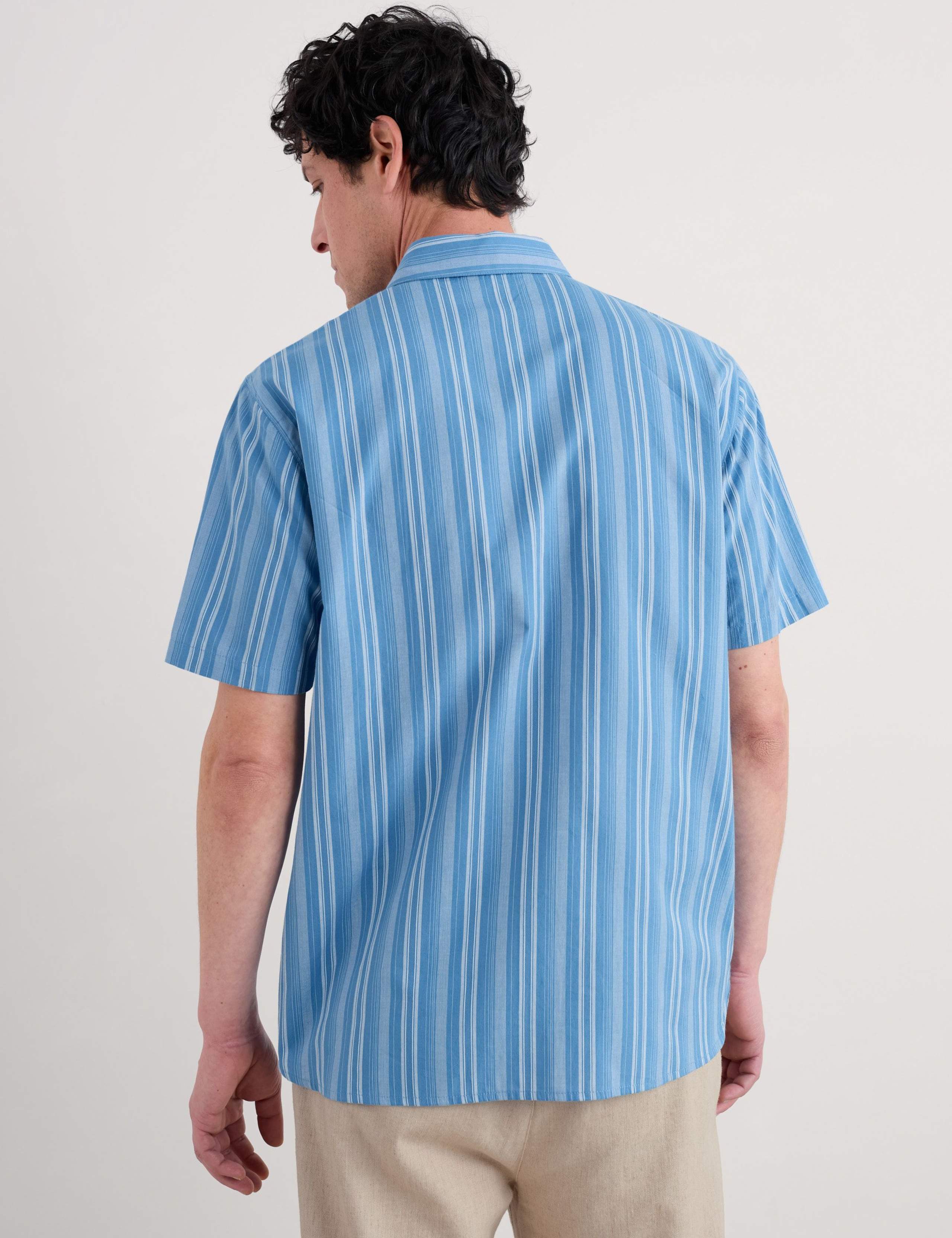 Relaxed Fit Pure Cotton Striped Shirt 4 of 4