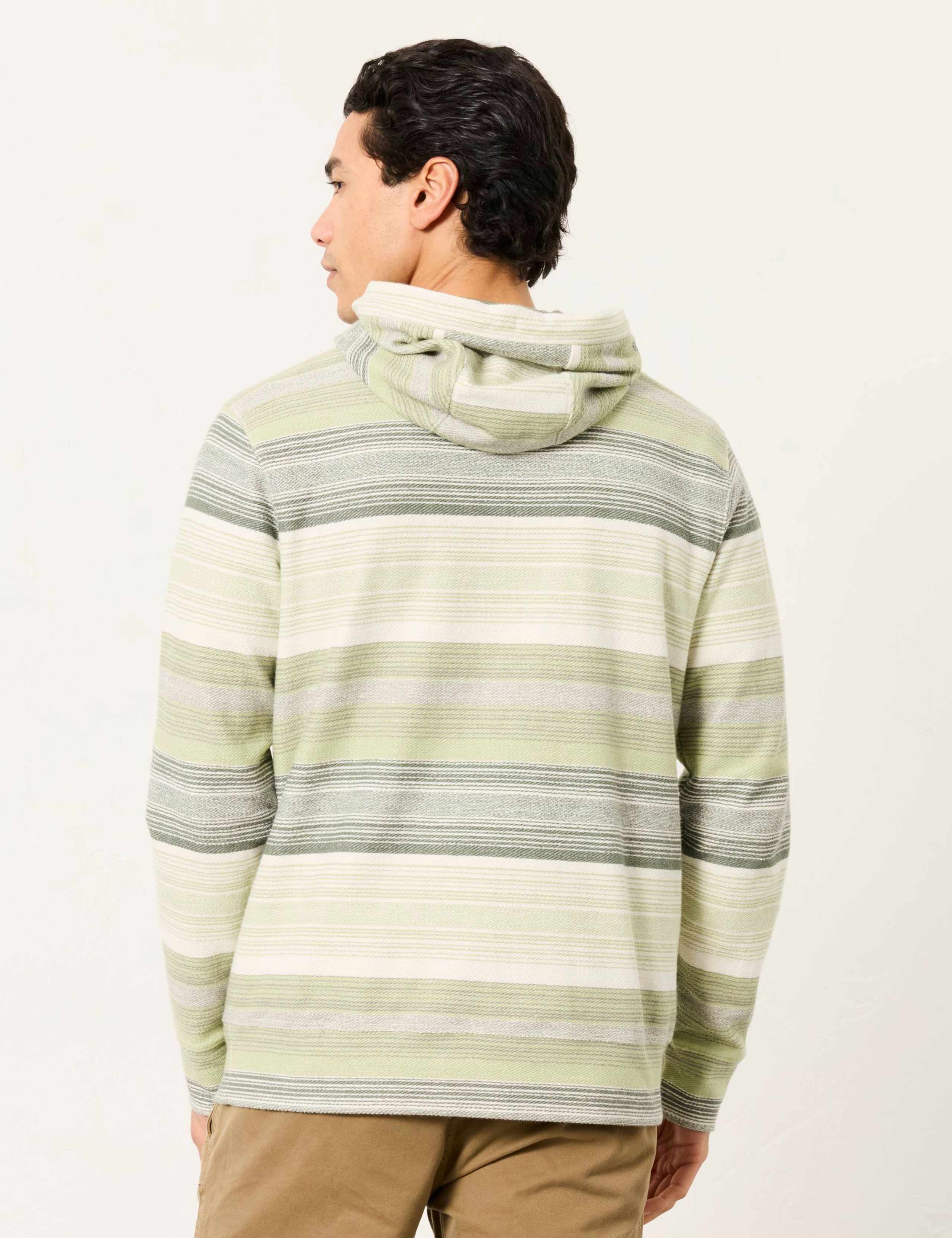 Pure Cotton Striped Long Sleeve Hoodie 4 of 6