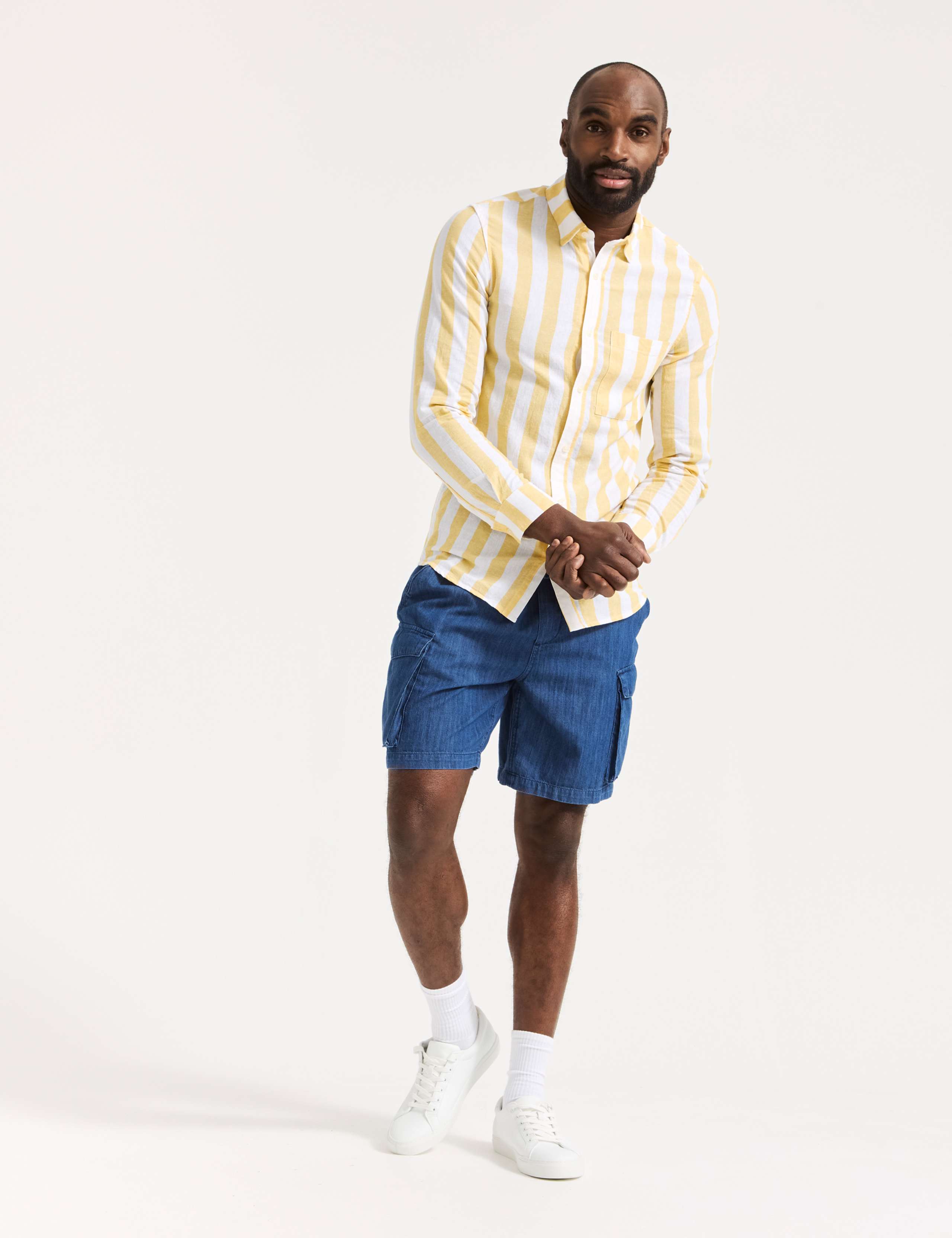 Denim Elasticated Waist Utility Shorts 2 of 6