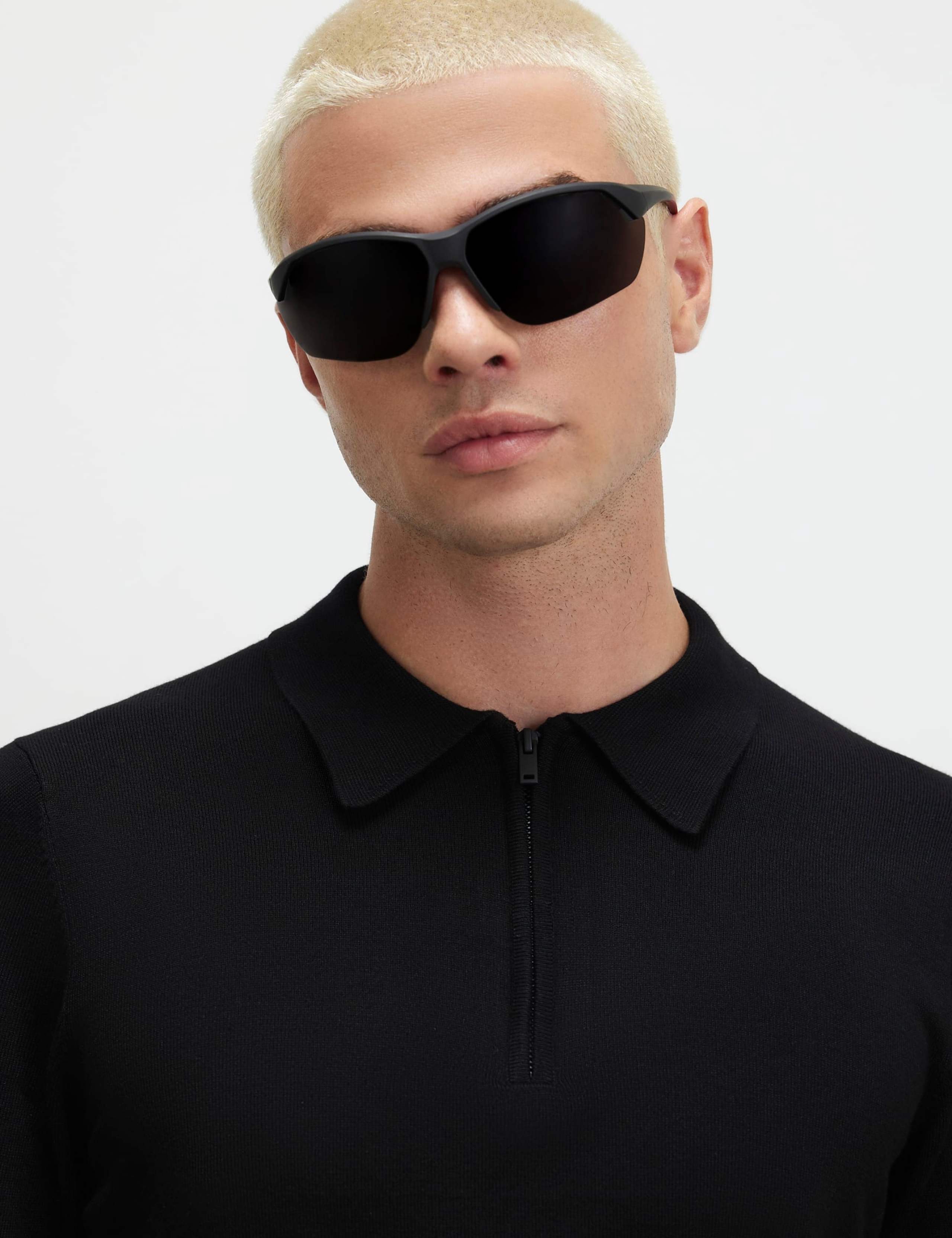 Slim Fit Zip Up Long Sleeve Polo Shirt 4 of 6