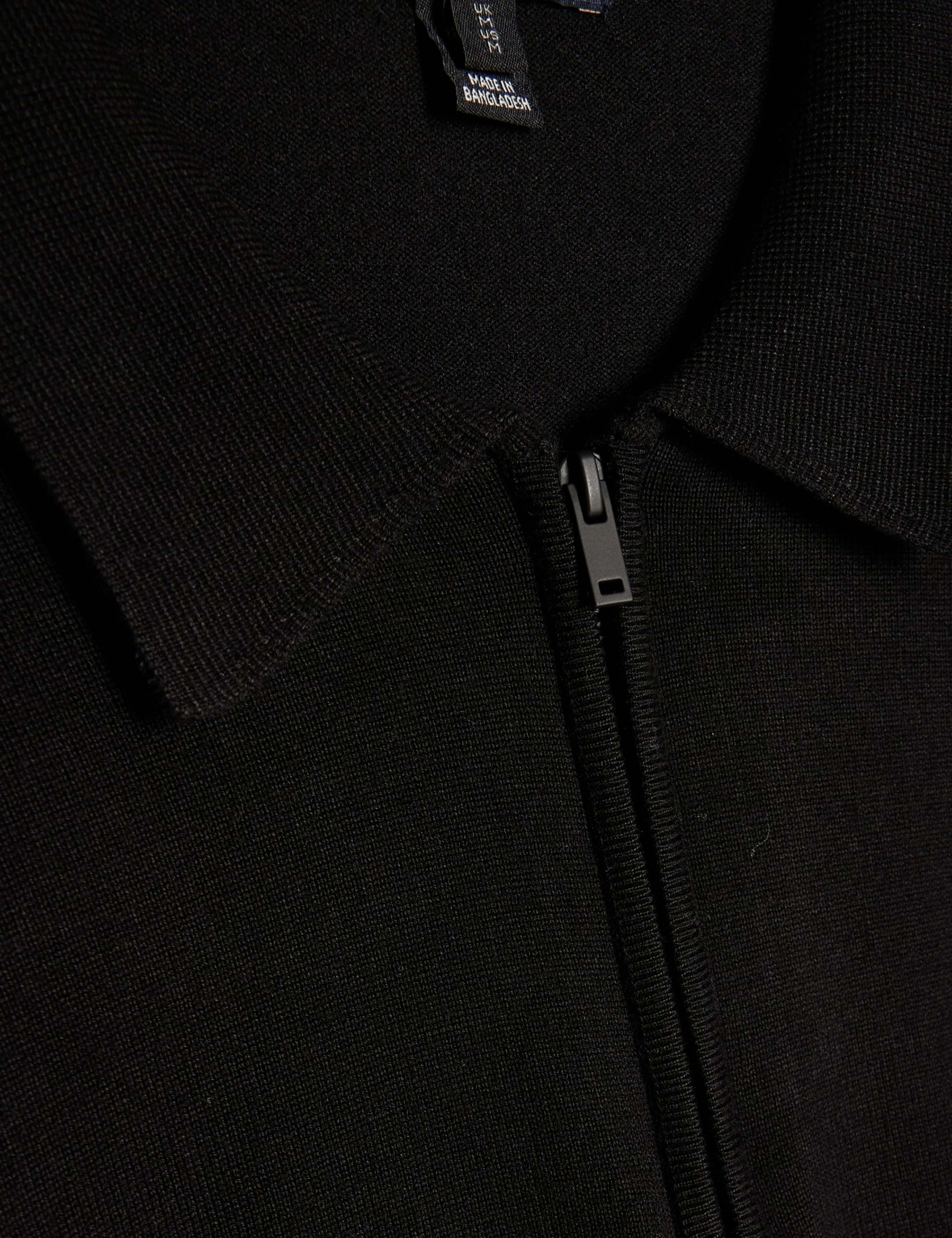 Slim Fit Zip Up Long Sleeve Polo Shirt 5 of 6