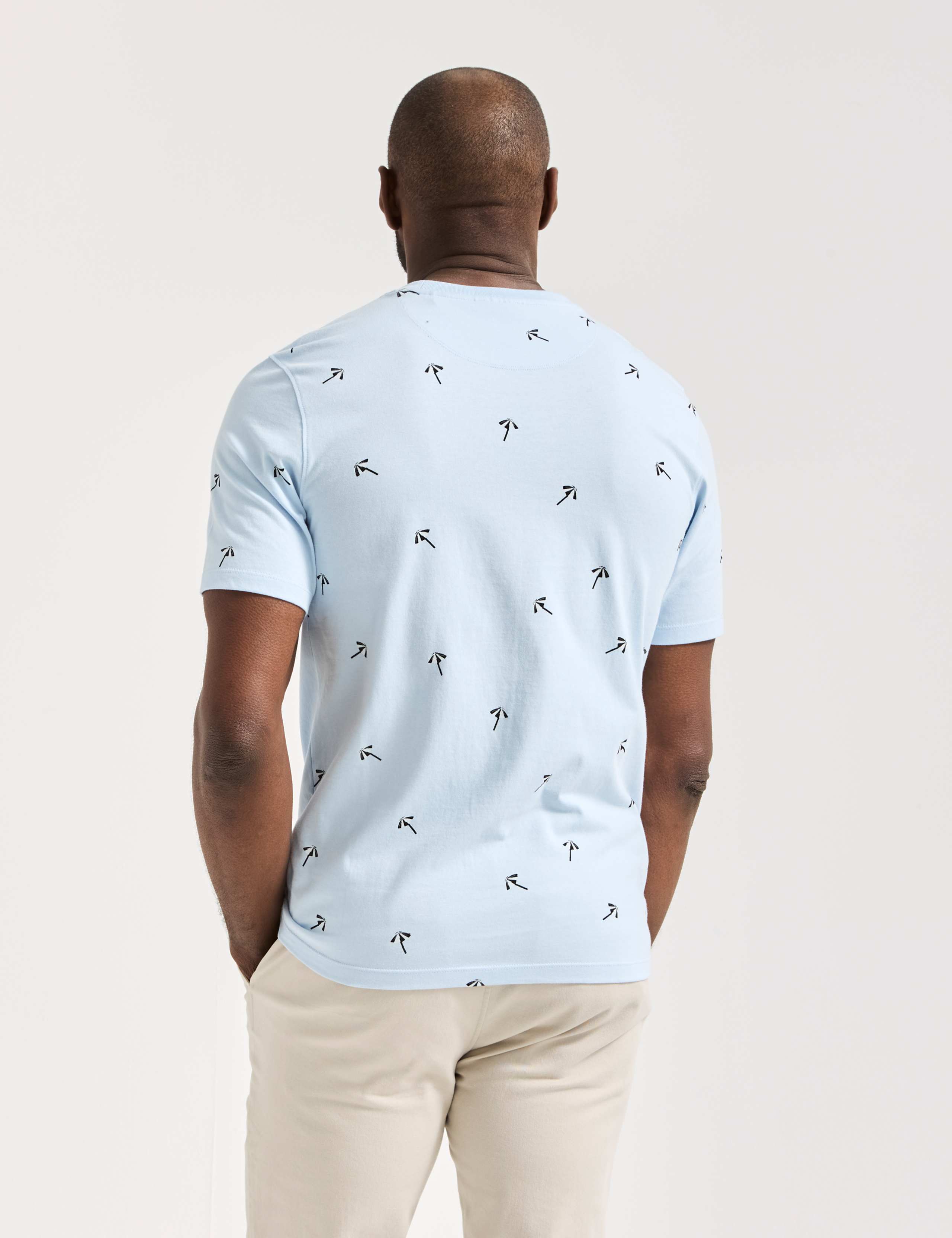 Pure Cotton Parasol Print Crew Neck T-Shirt 4 of 6