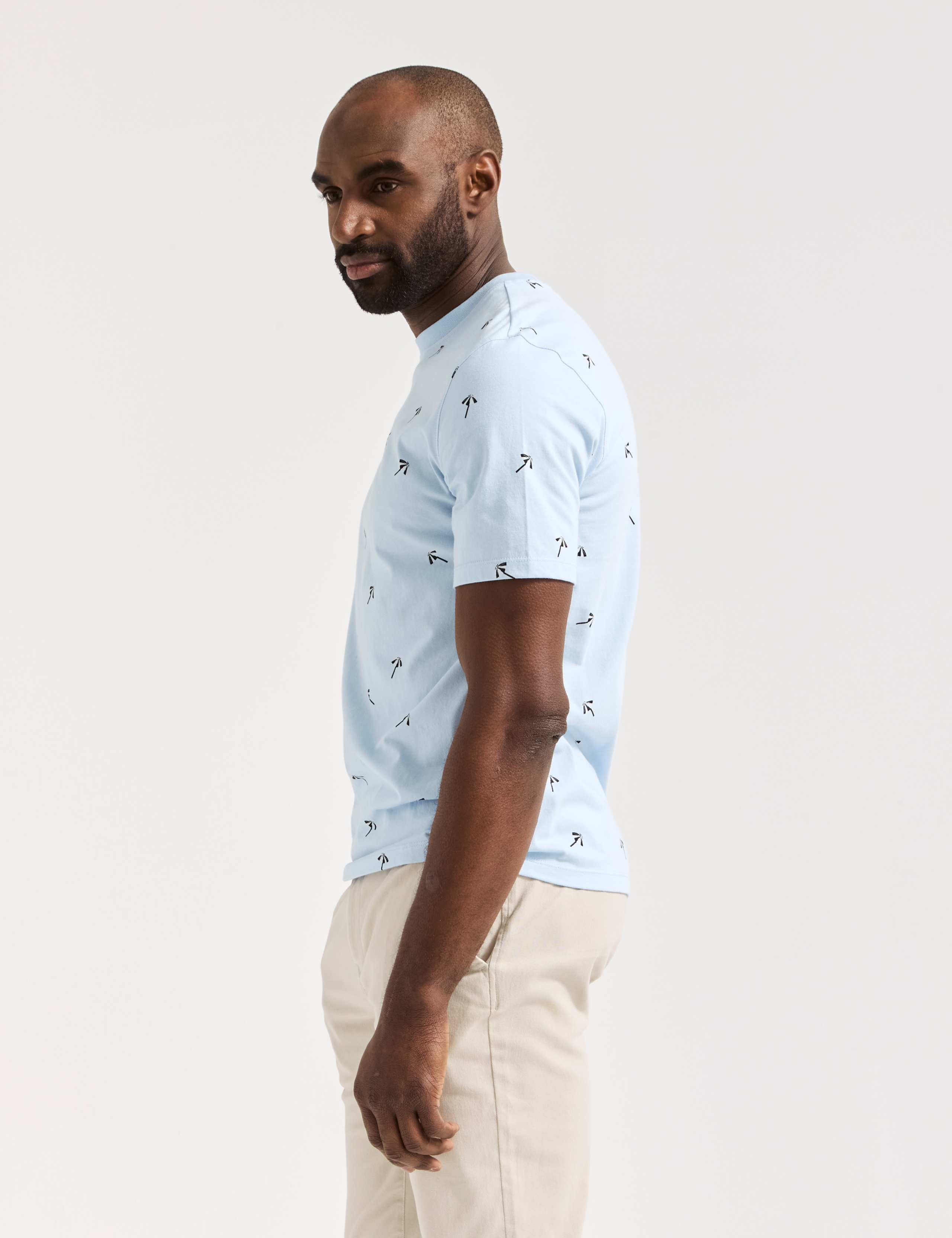 Pure Cotton Parasol Print Crew Neck T-Shirt 5 of 6
