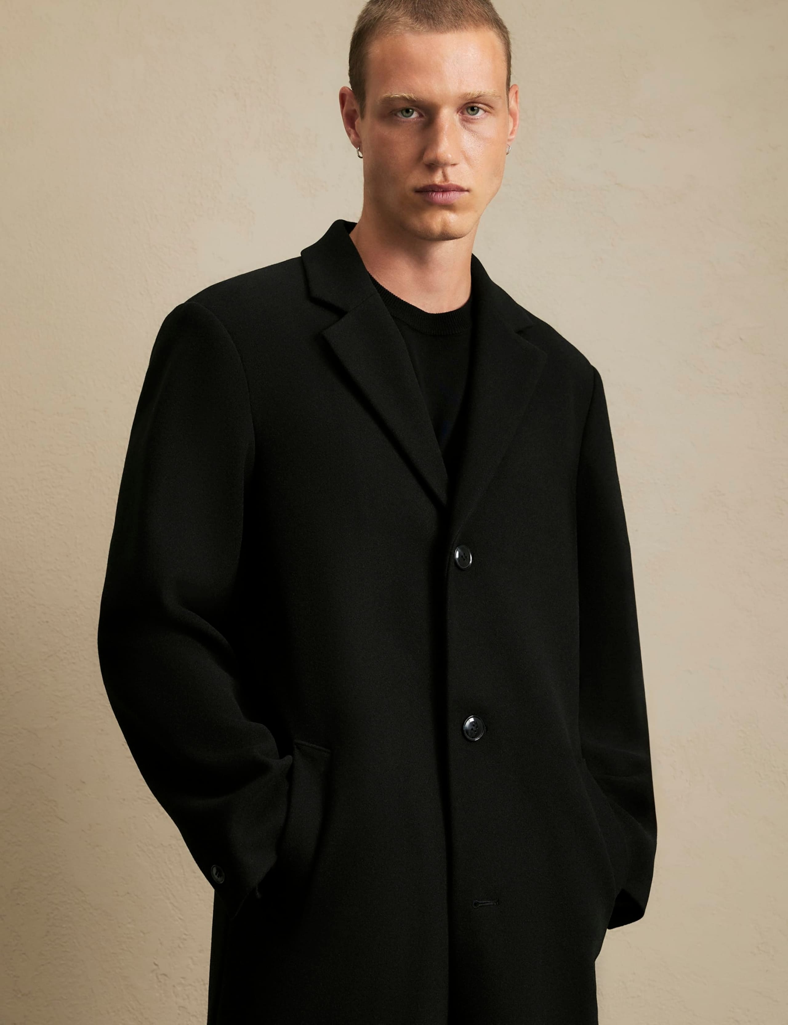 Faux Wool Single Breasted Overcoat 2 of 6