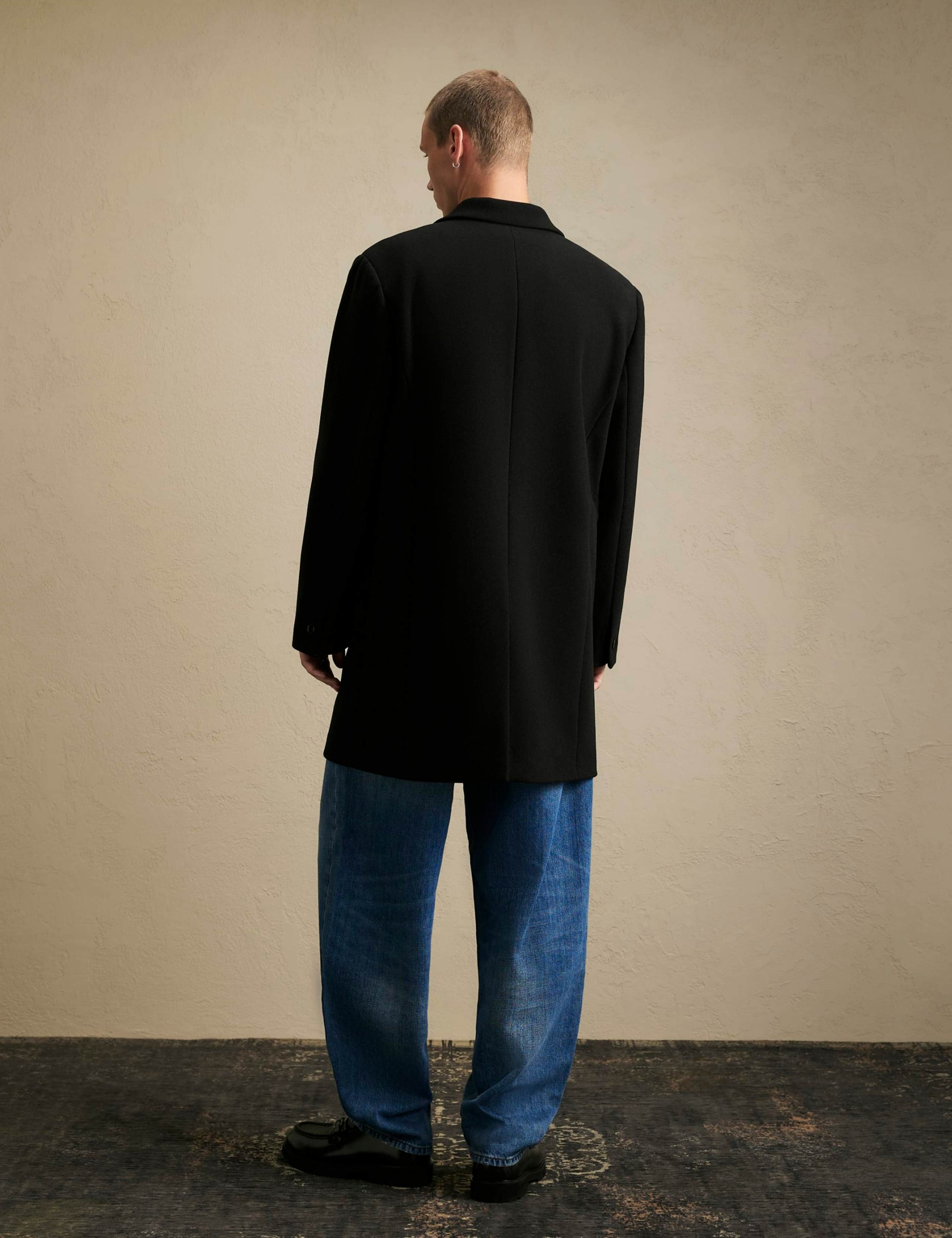 Faux Wool Single Breasted Overcoat 4 of 6