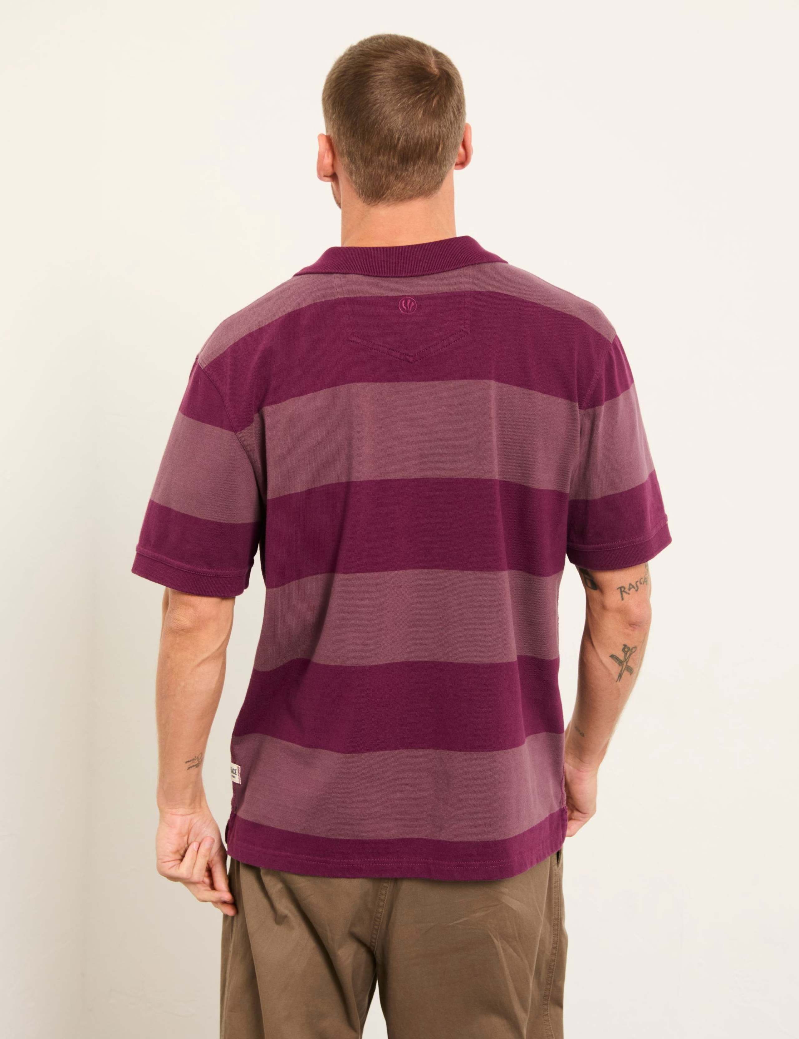 Pure Cotton Striped Polo Shirt 4 of 5