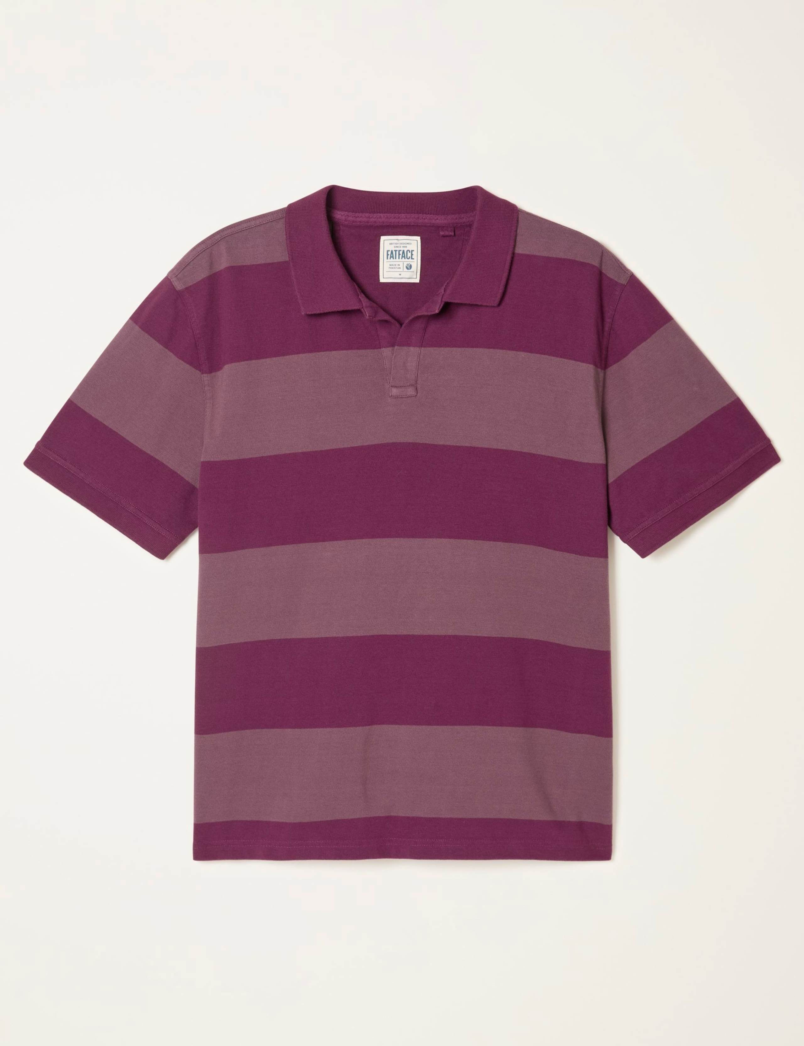 Pure Cotton Striped Polo Shirt 2 of 5