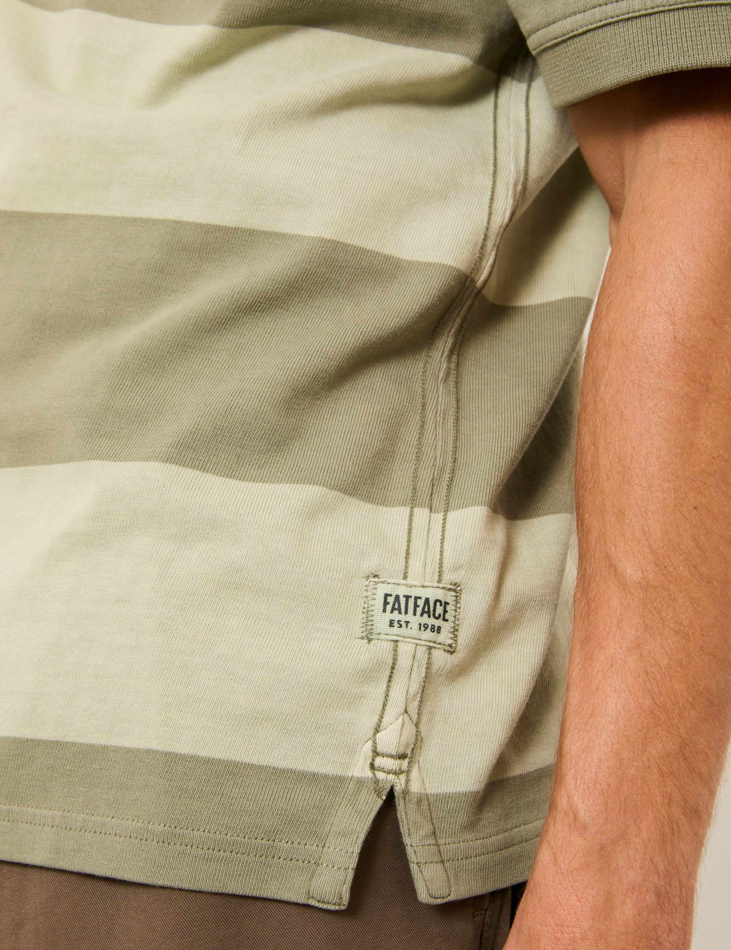 Pure Cotton Striped Polo Shirt 5 of 5