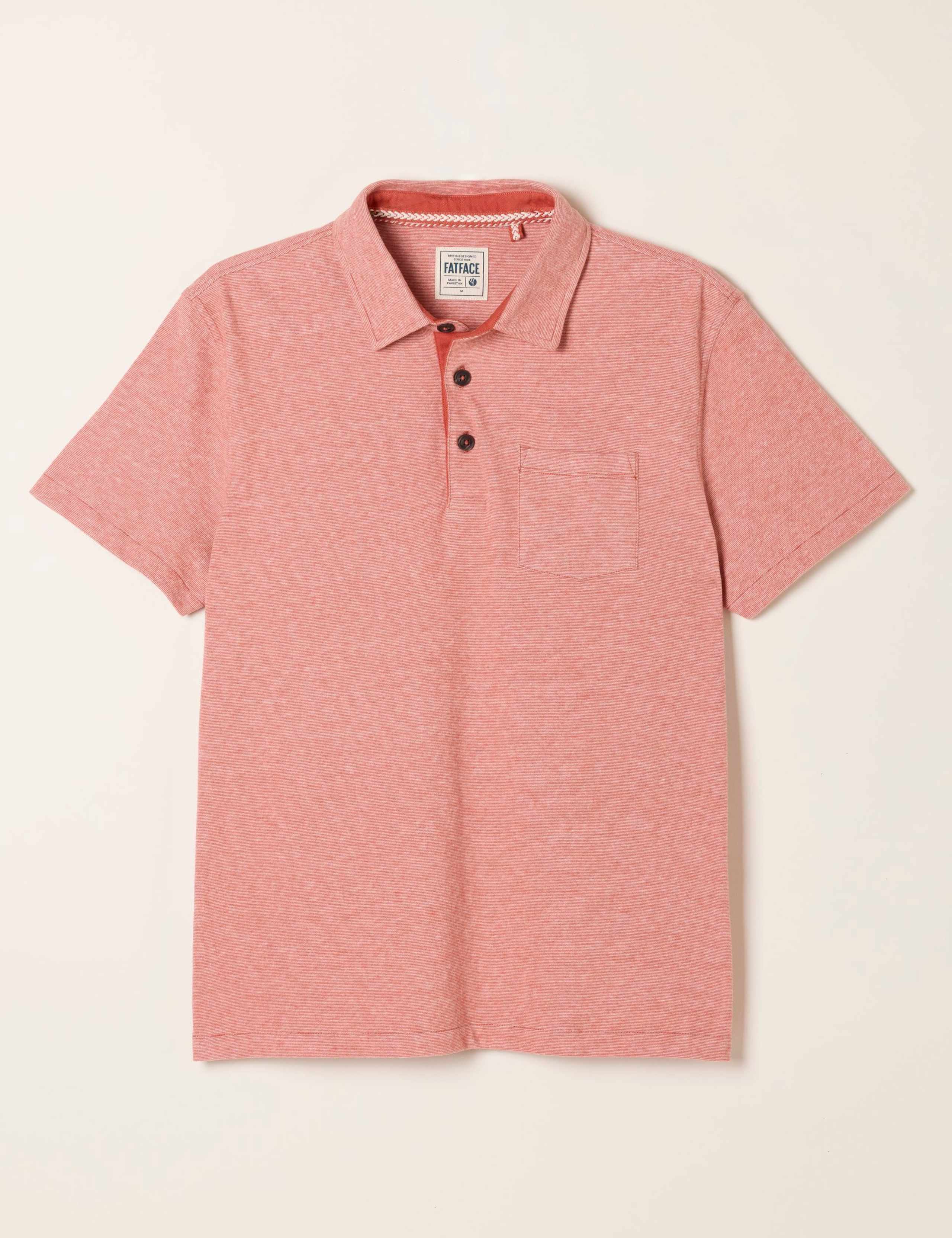 Pure Cotton Striped Polo Shirt 2 of 6