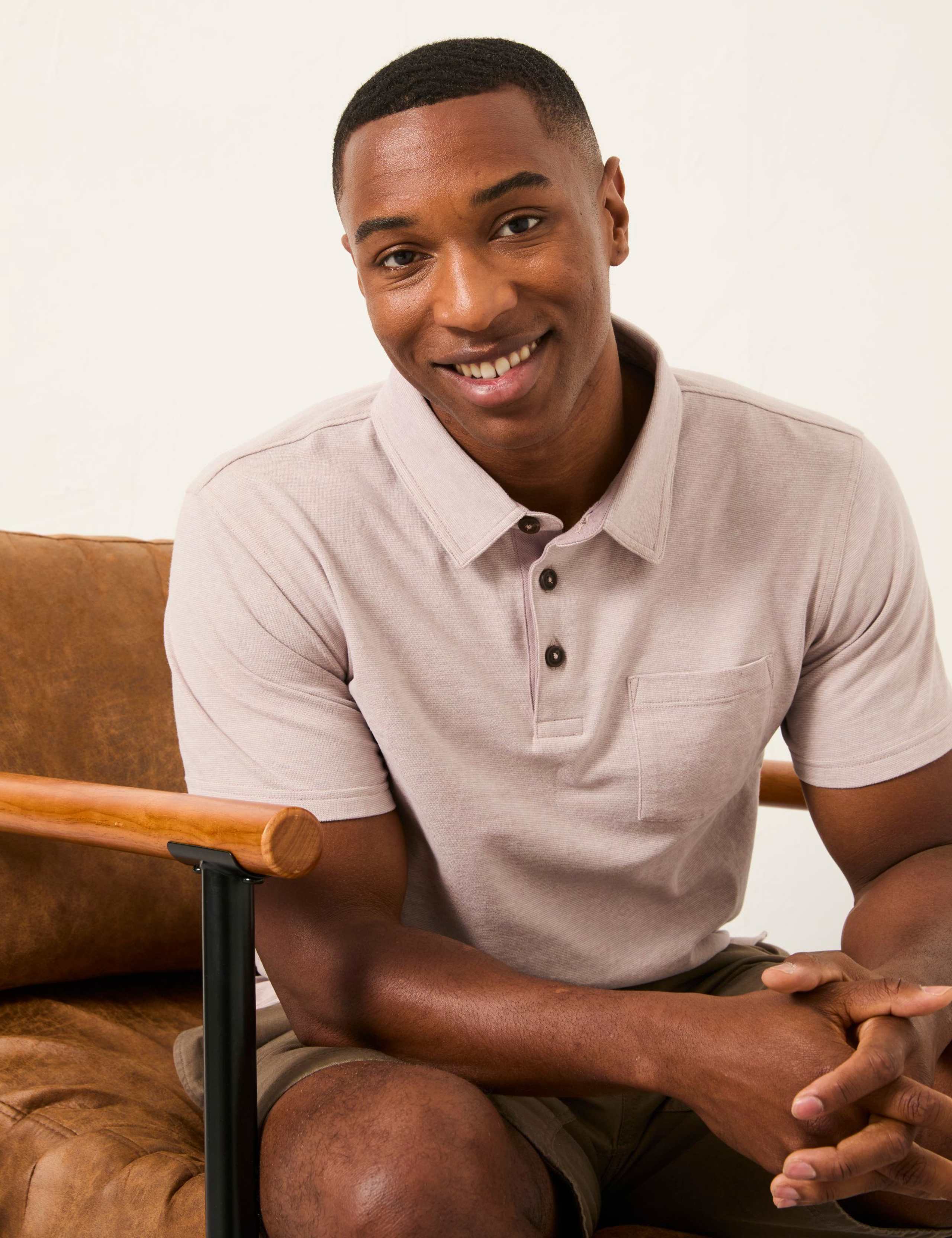 Pure Cotton Striped Polo Shirt 6 of 6