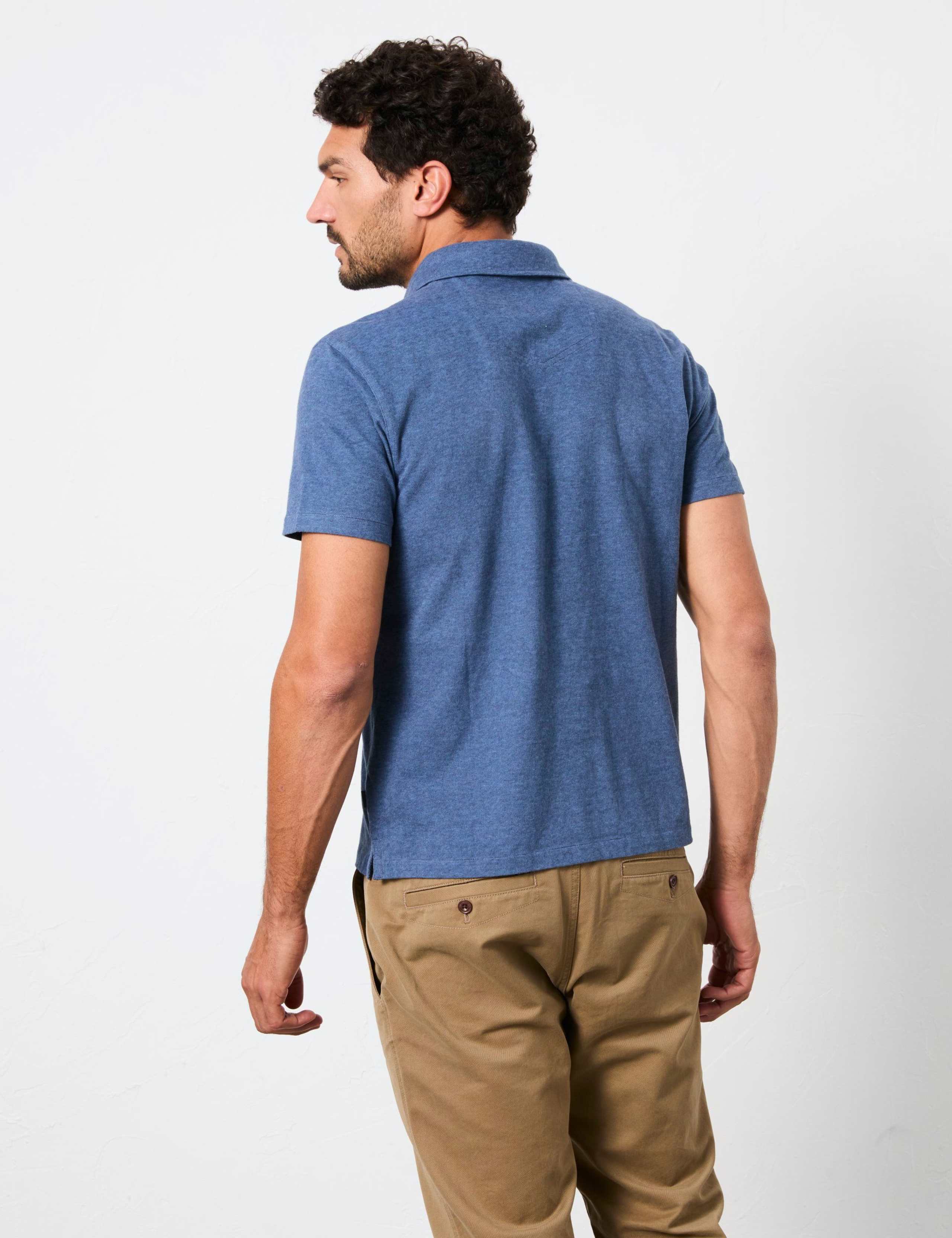 Pure Cotton Striped Polo Shirt 5 of 5