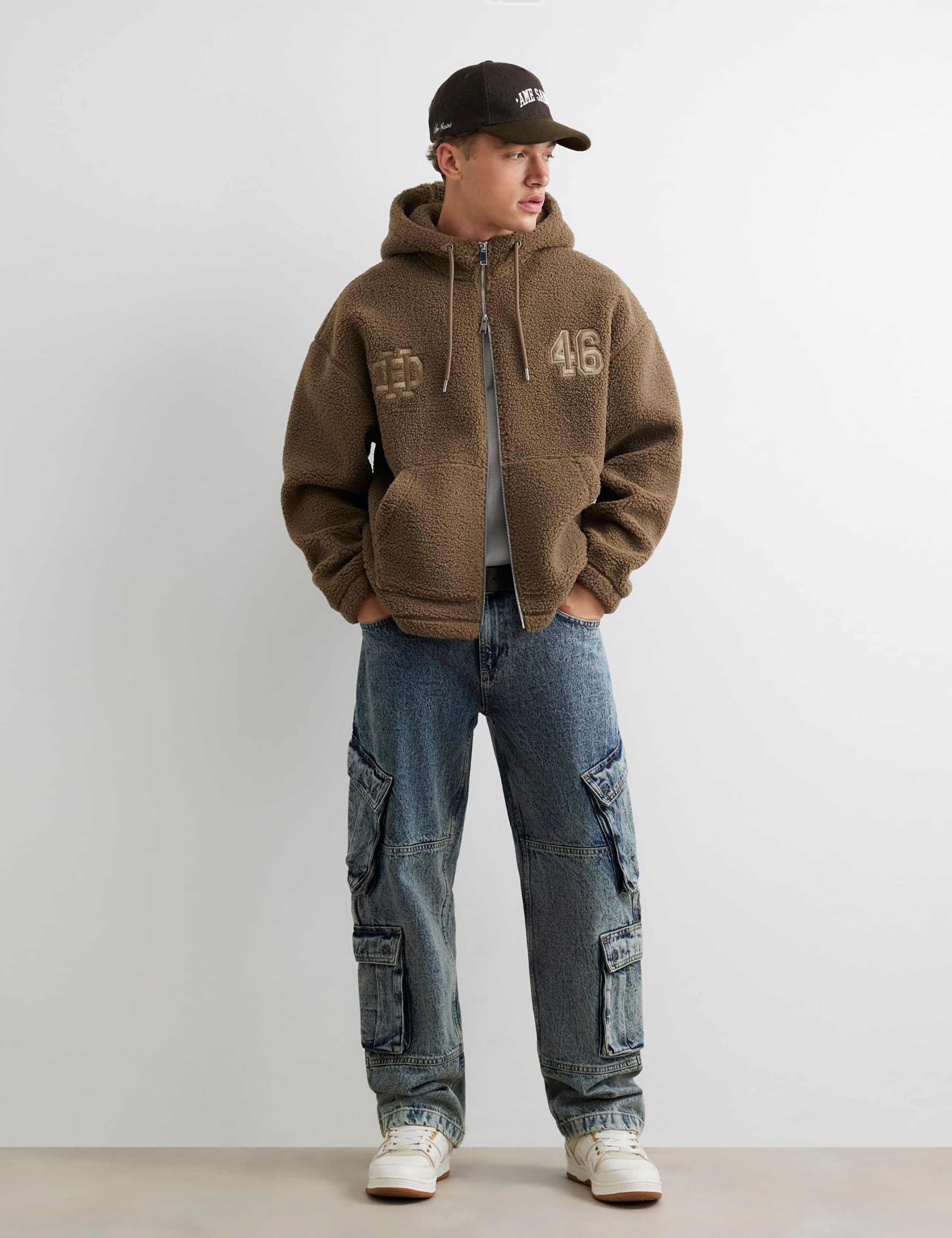 Textured Weave Hooded Neck Knitted Hoodie 2 of 6