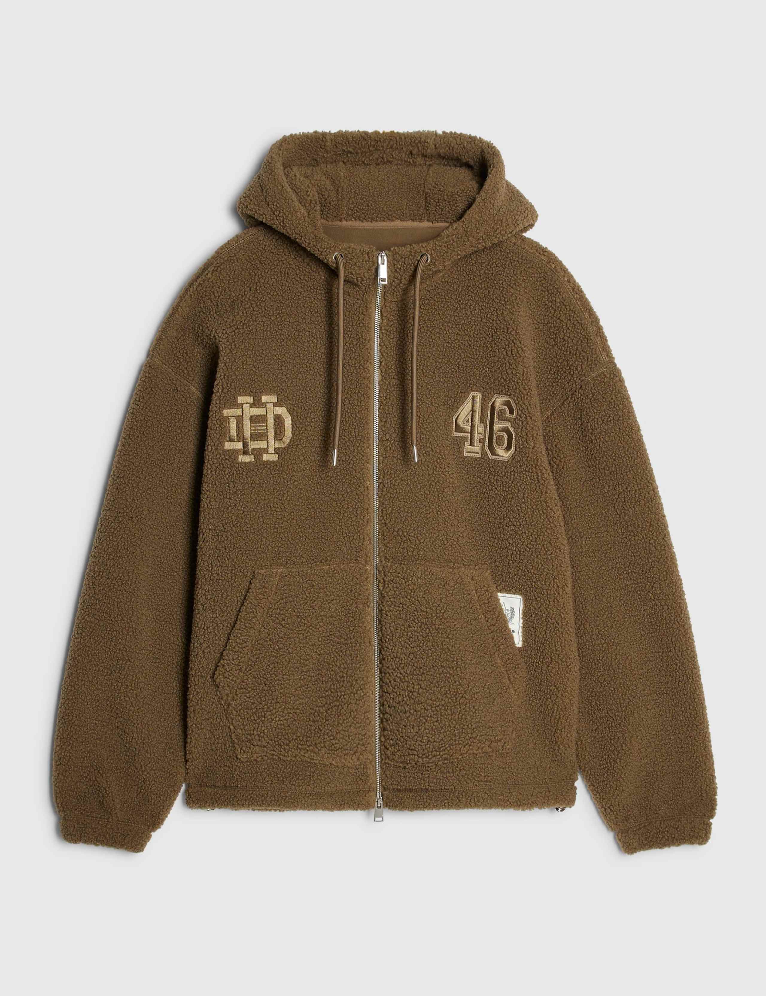 Textured Weave Hooded Neck Knitted Hoodie 6 of 6